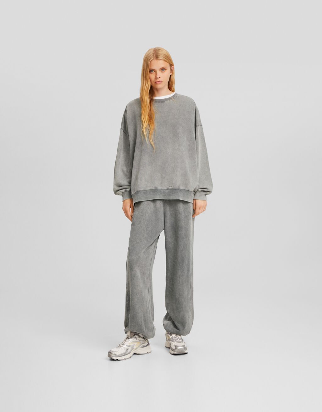 Pantalon jogger de online felpa bershka