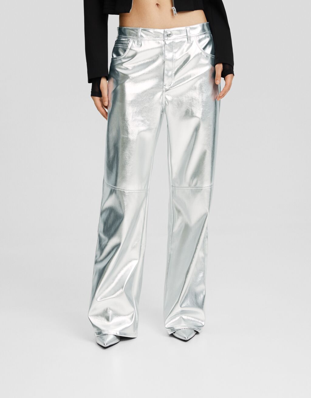 Pantalon vinilo bershka on sale