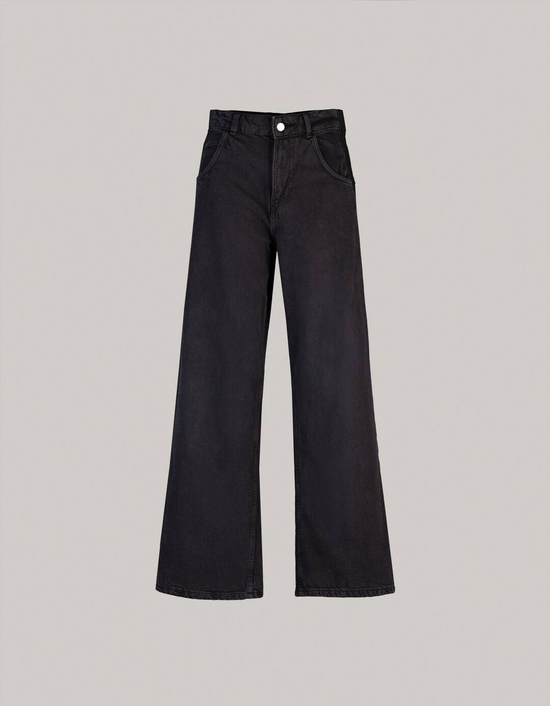 Wide twill skater trousers