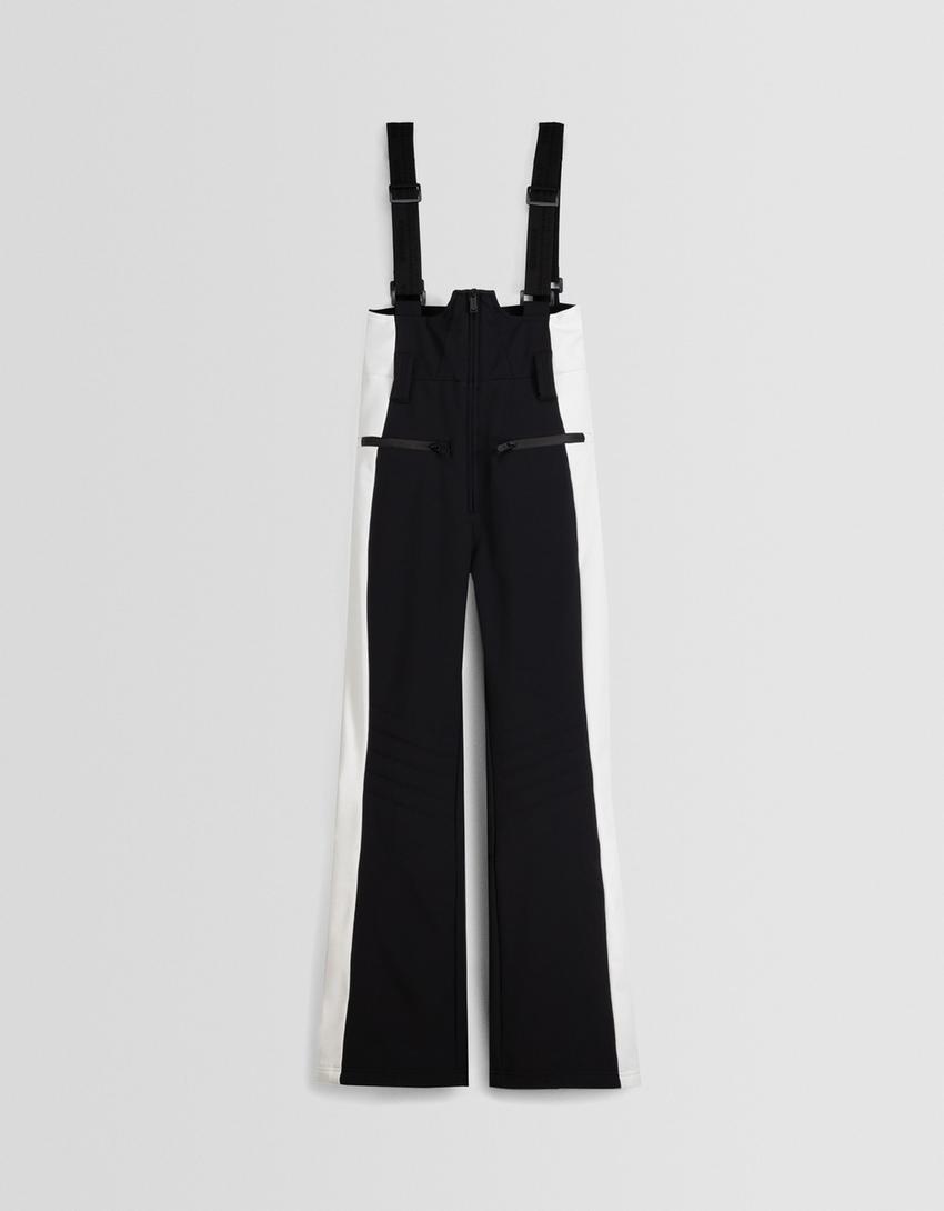 Calças técnicas alças Ski Collection-Preto-4