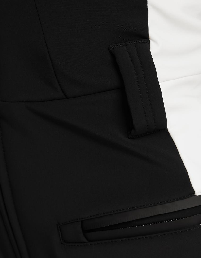Calças técnicas alças Ski Collection-Preto-6