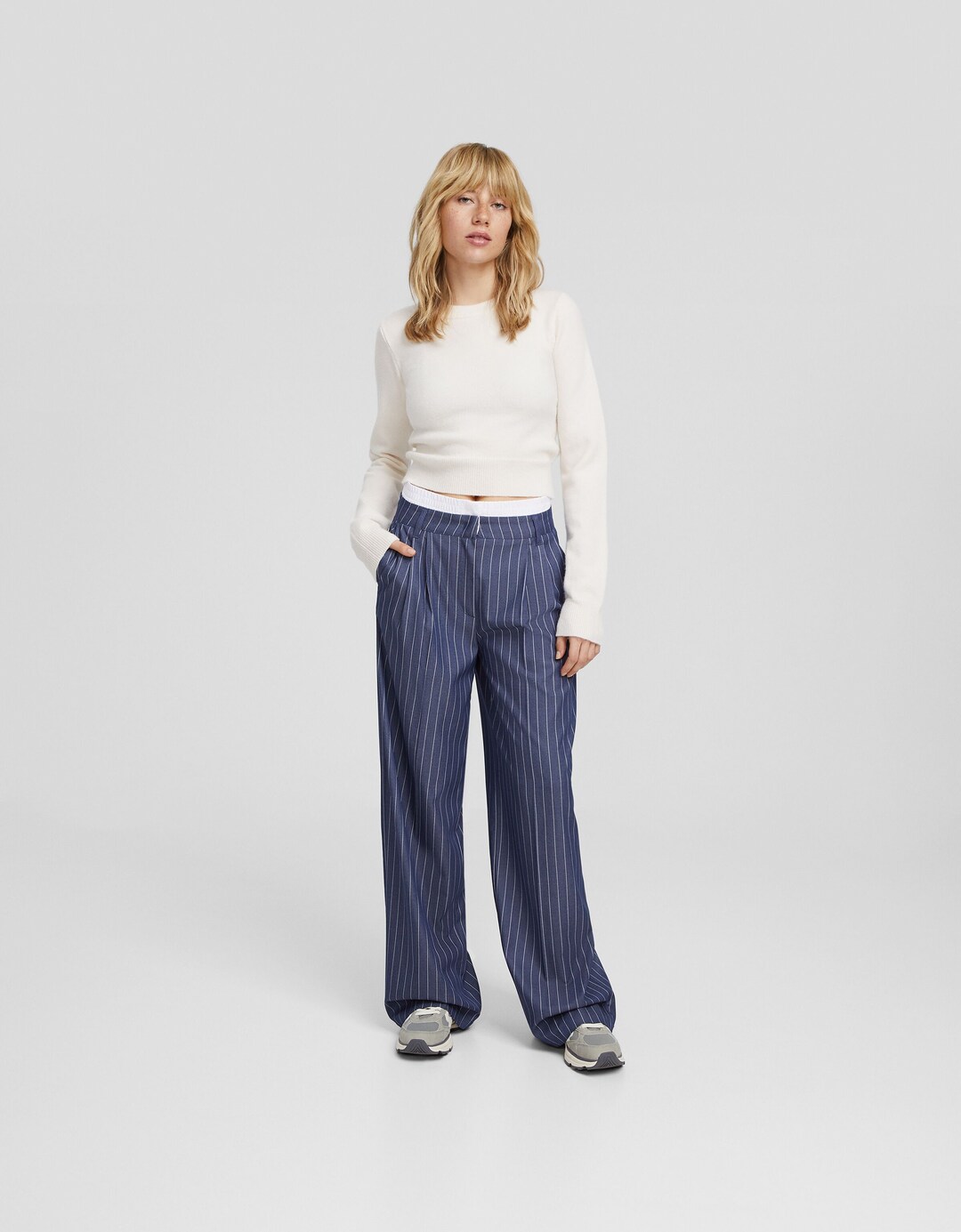 Tailored trousers with underwear
