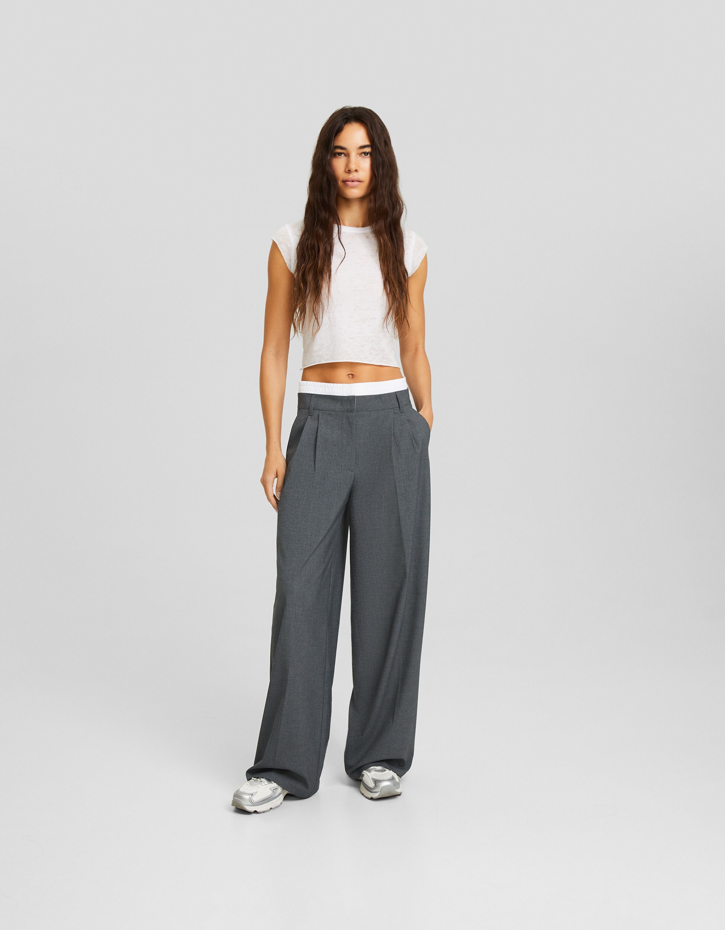 Womens Grey Tailored Trousers  John Lewis  Partners