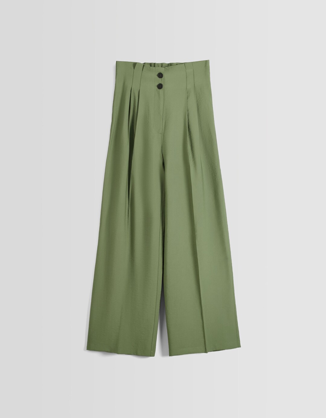 Wide-leg tailored rustic trousers