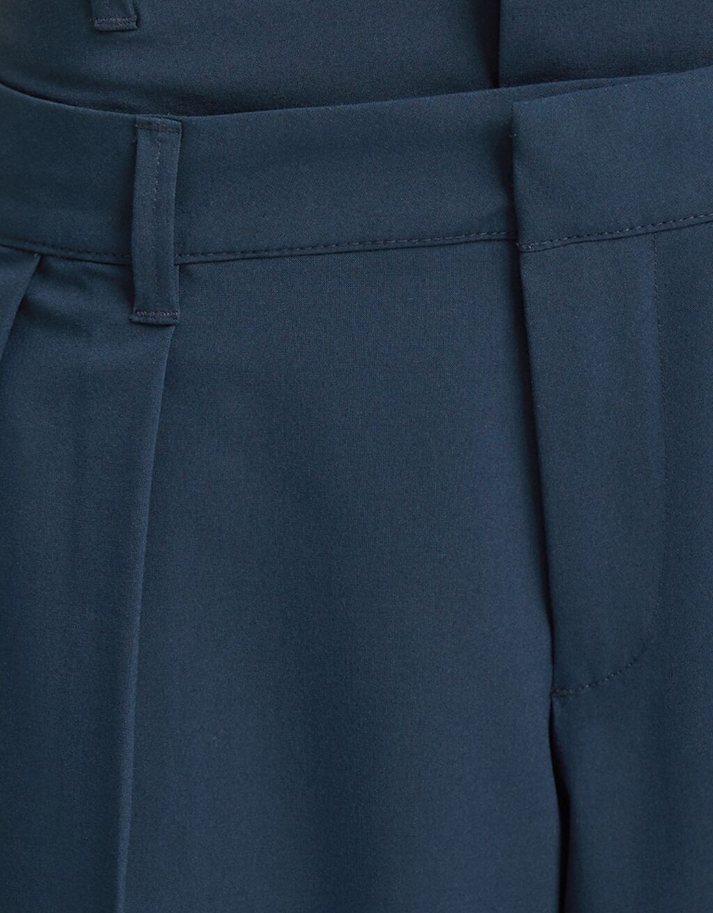 Tailored double waist trousers-Blue-5