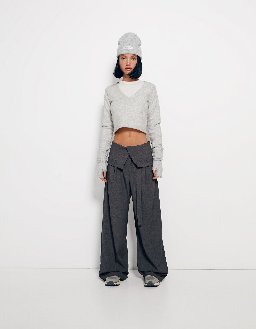 Tailored trousers with sash waist