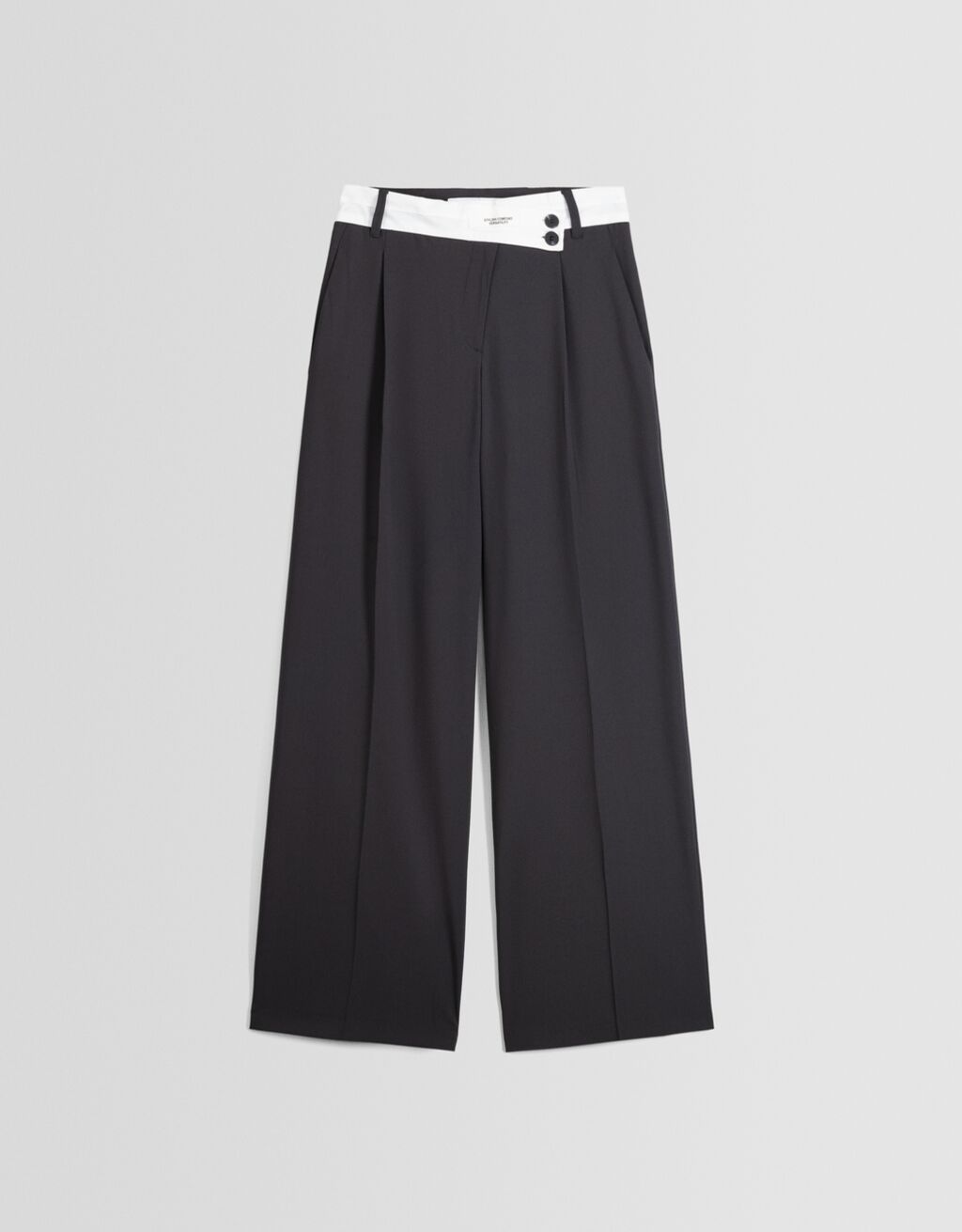 Pantallona klasike stil “babi” me qemer elastik me kontrast