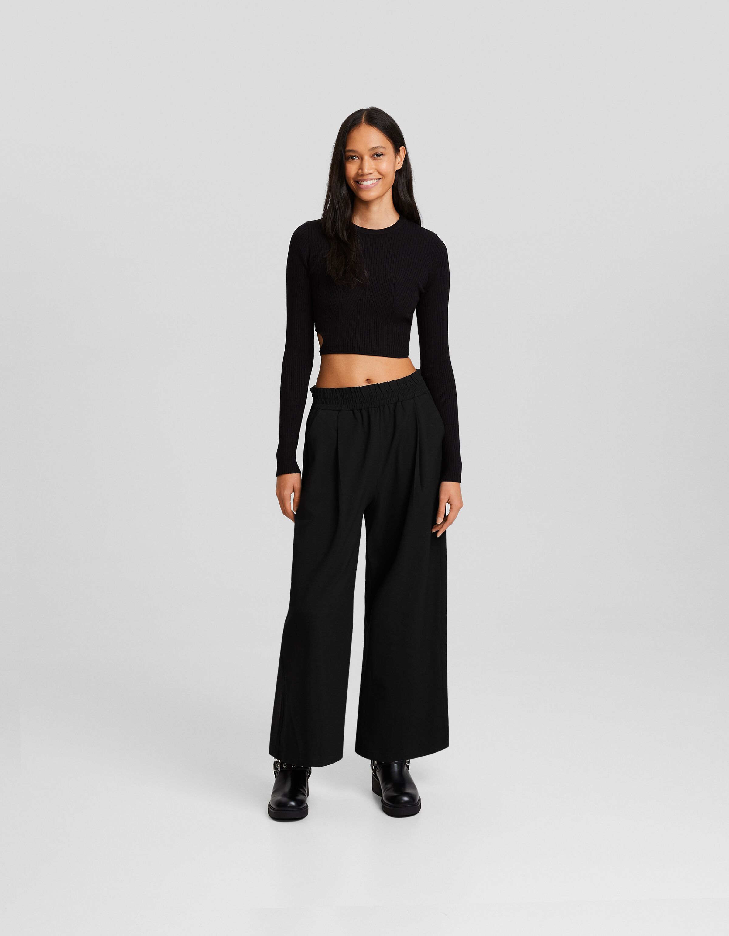 Jupe culotte tailoring wide leg