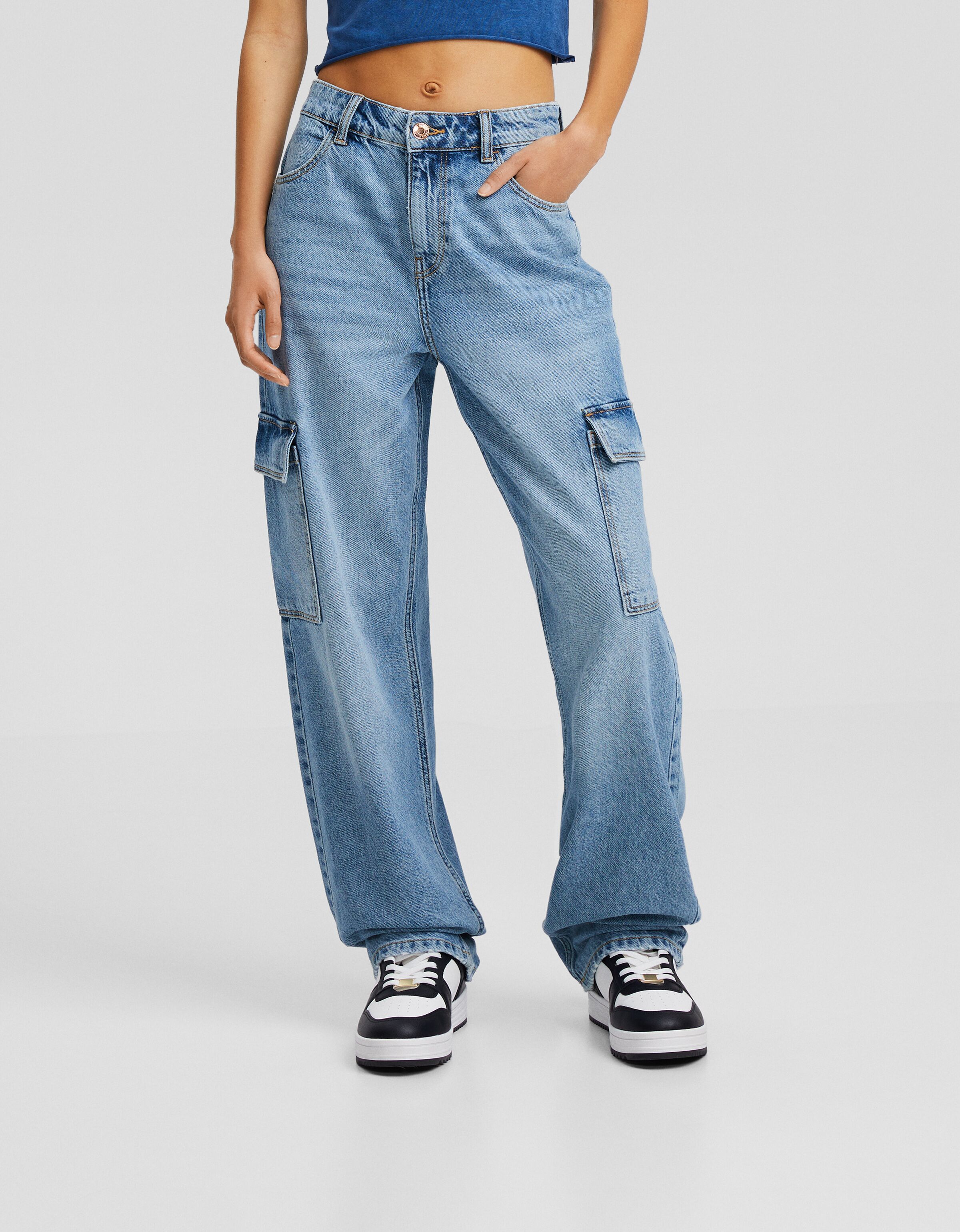 Pantalones de sales bershka con cadena