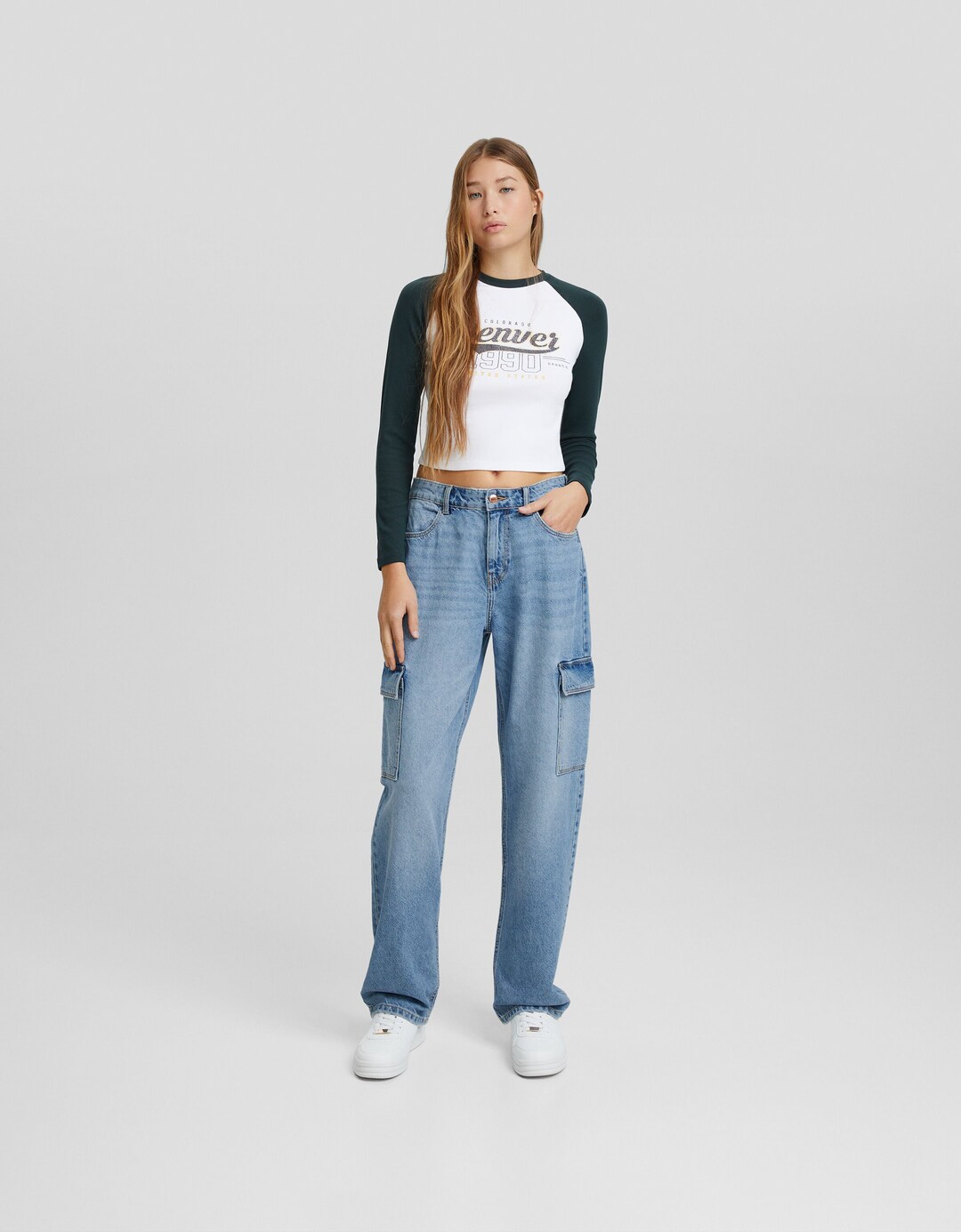 Jeans straight cargo