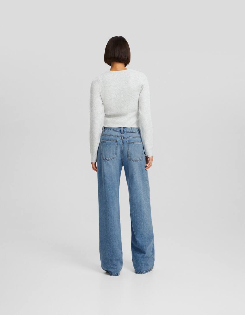 Wide-leg ’90s jeans-Light blue-2