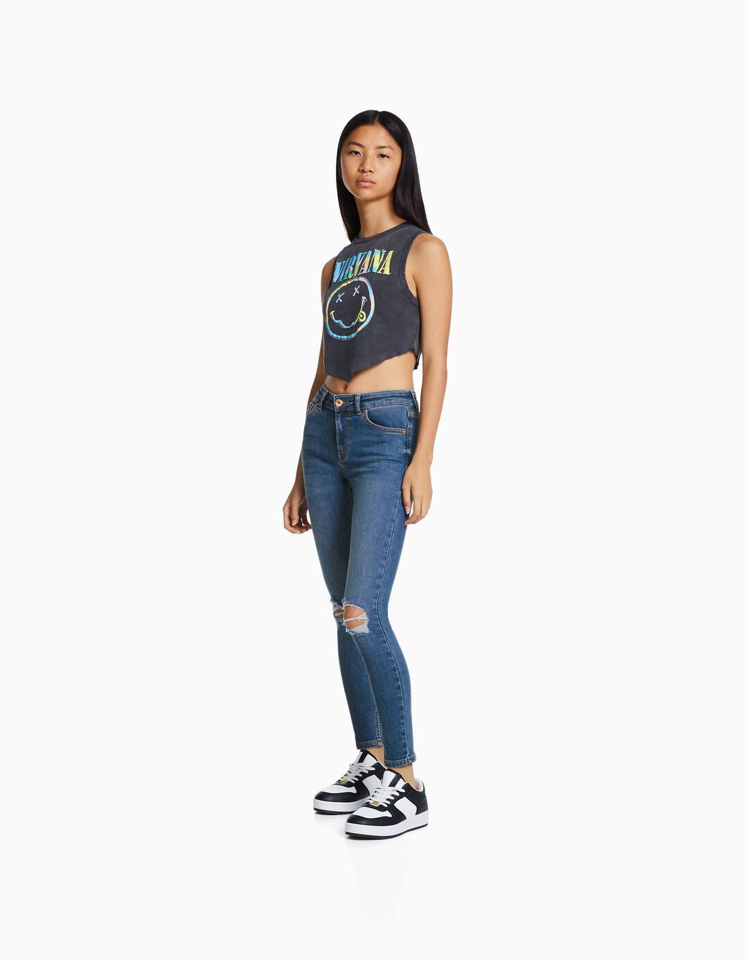 Low waist skinny vintage jeans