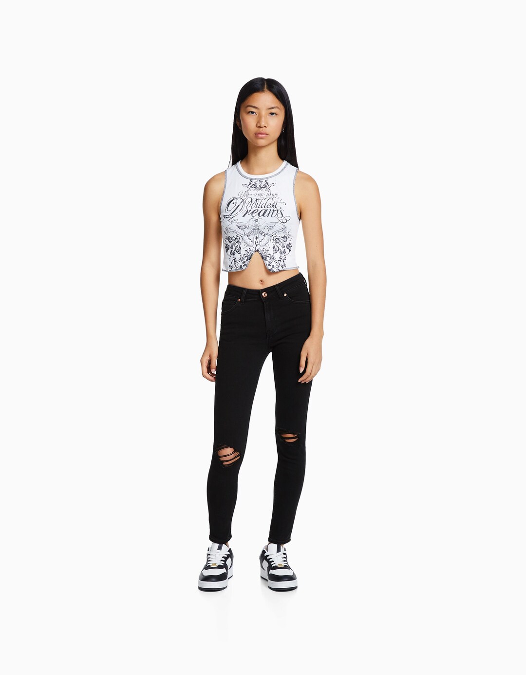 Jeans skinny vintage low waist