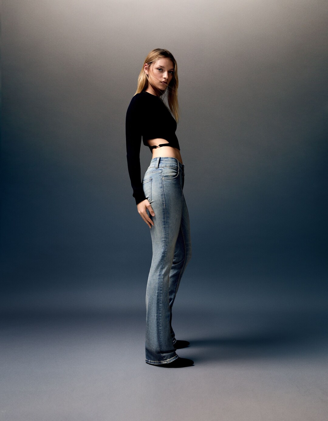 Low Waist Bootcut-Jeans