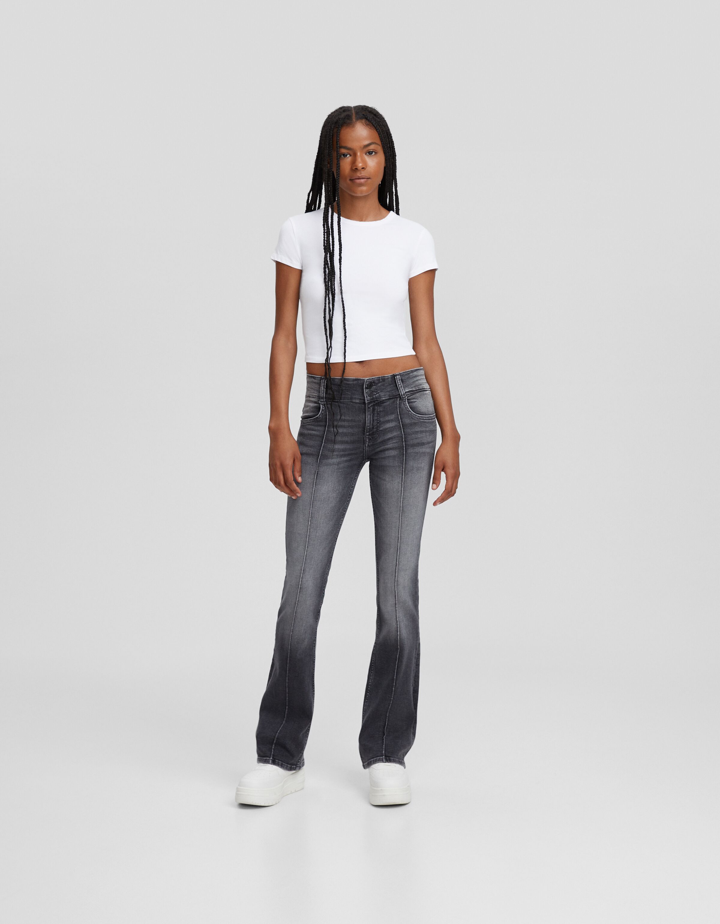 Jean bootcut taille basse femme clearance
