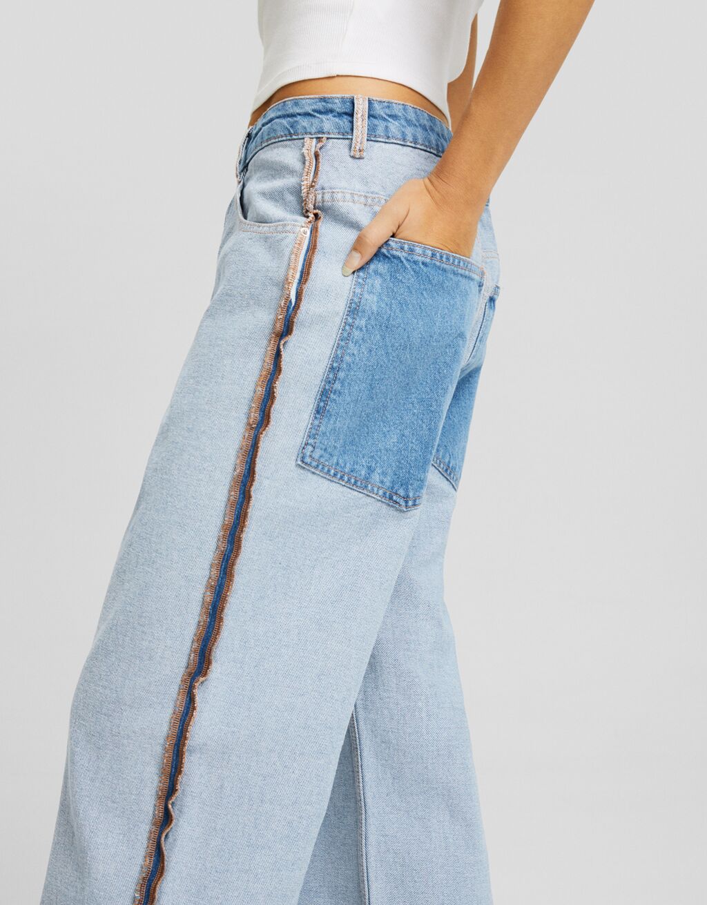 Jeans baggy reverse-Azul lavado-3