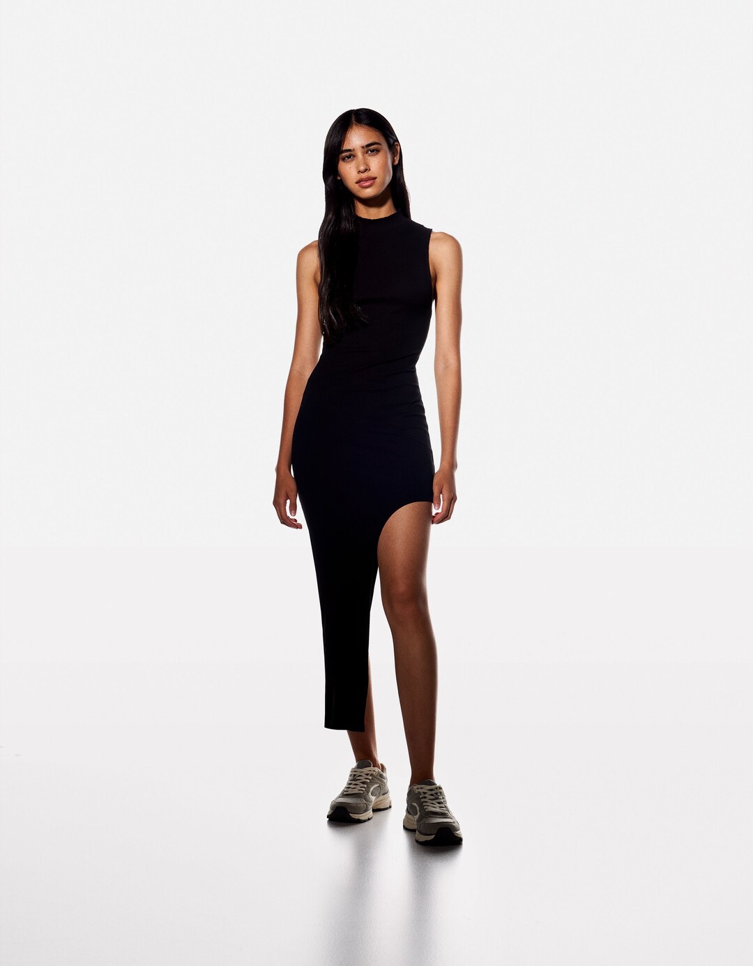 Vestit midi obertura lateral
