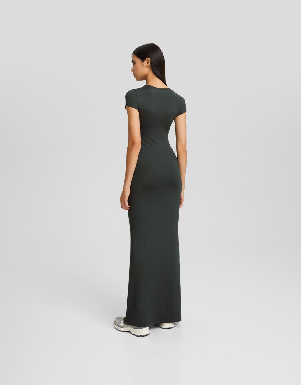 Long short-sleeve dress - Women | Bershka