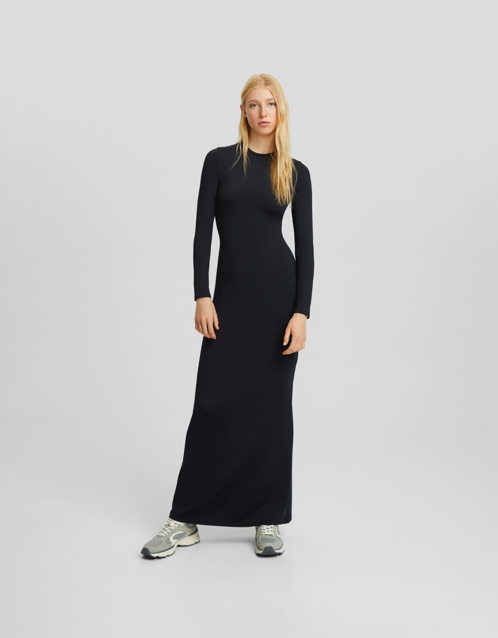 Bershka sales maxi dress