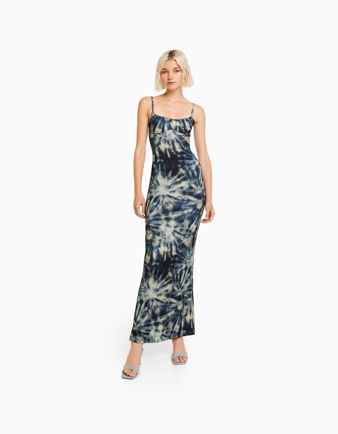 Vestit llarg tirants efecte tie dye