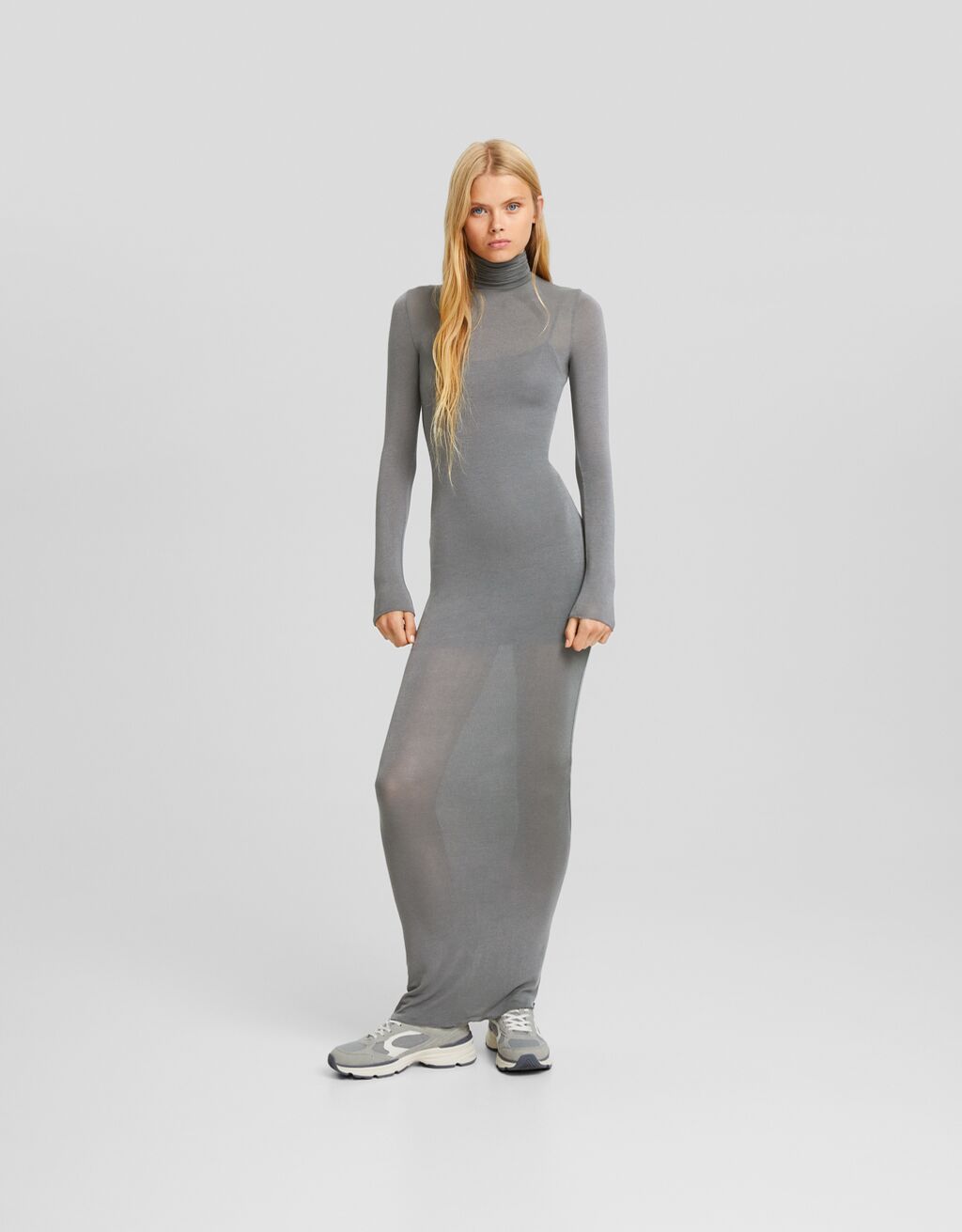 Vestito lungo a maniche lunghe collo alto bershkastyle Donna