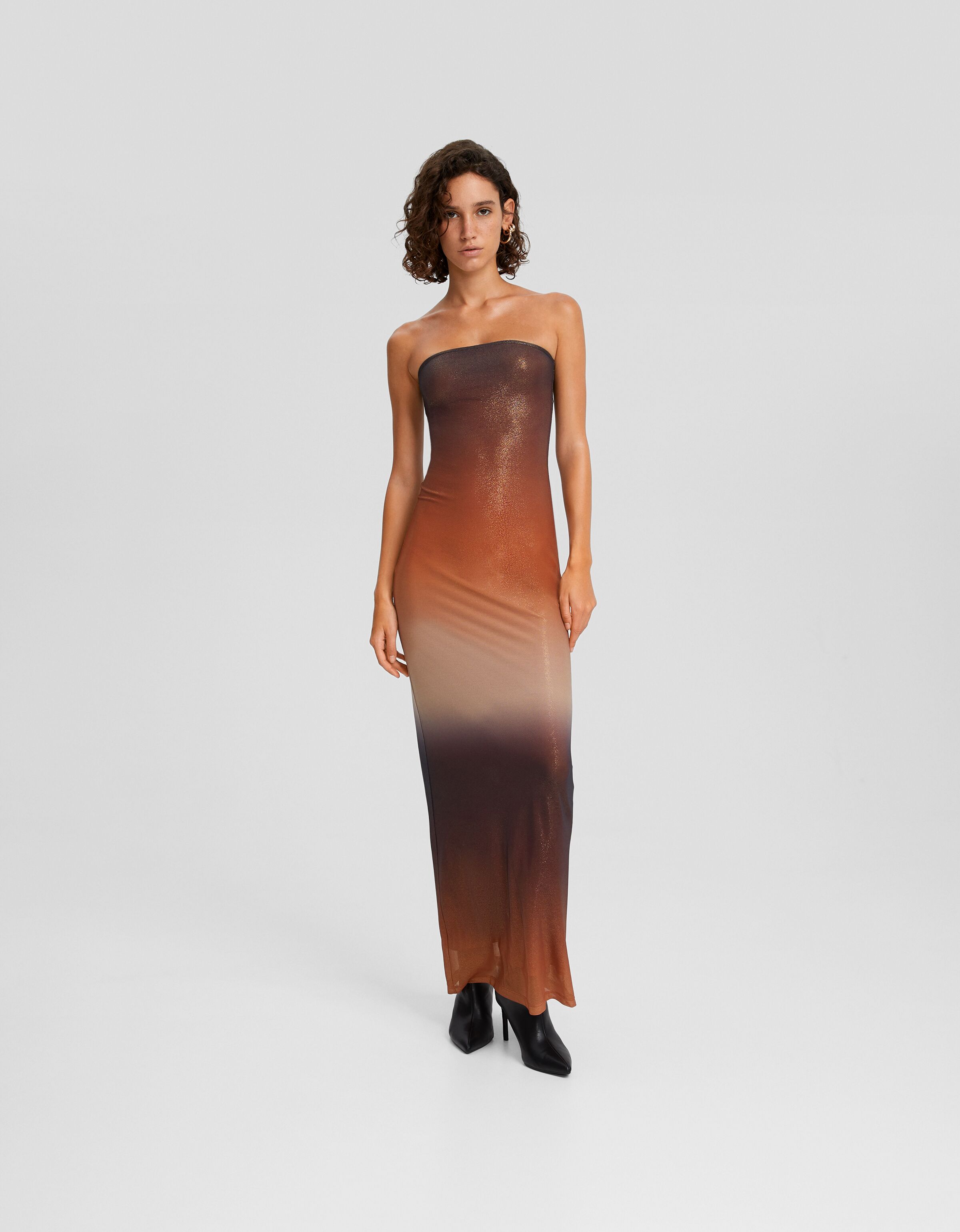 Bershka hot sale maxi dress