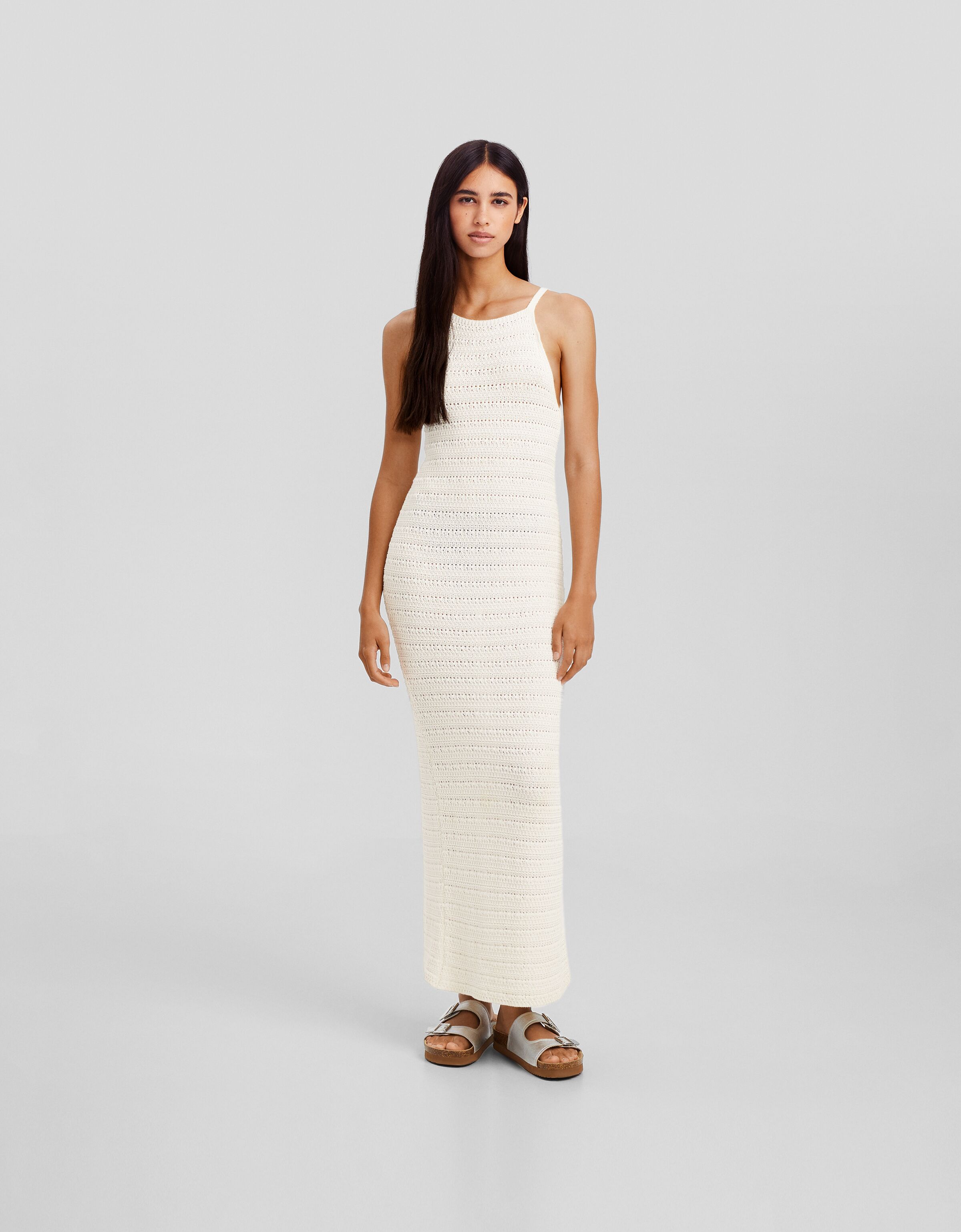 Vestido de online punto bershka