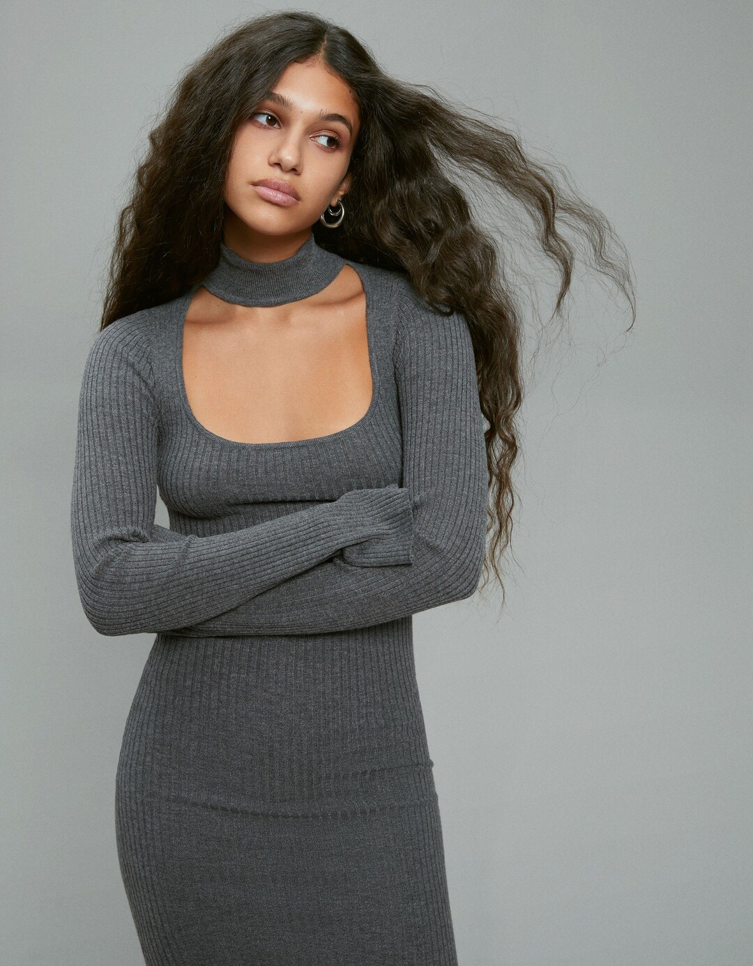 Vestit midi choker punt
