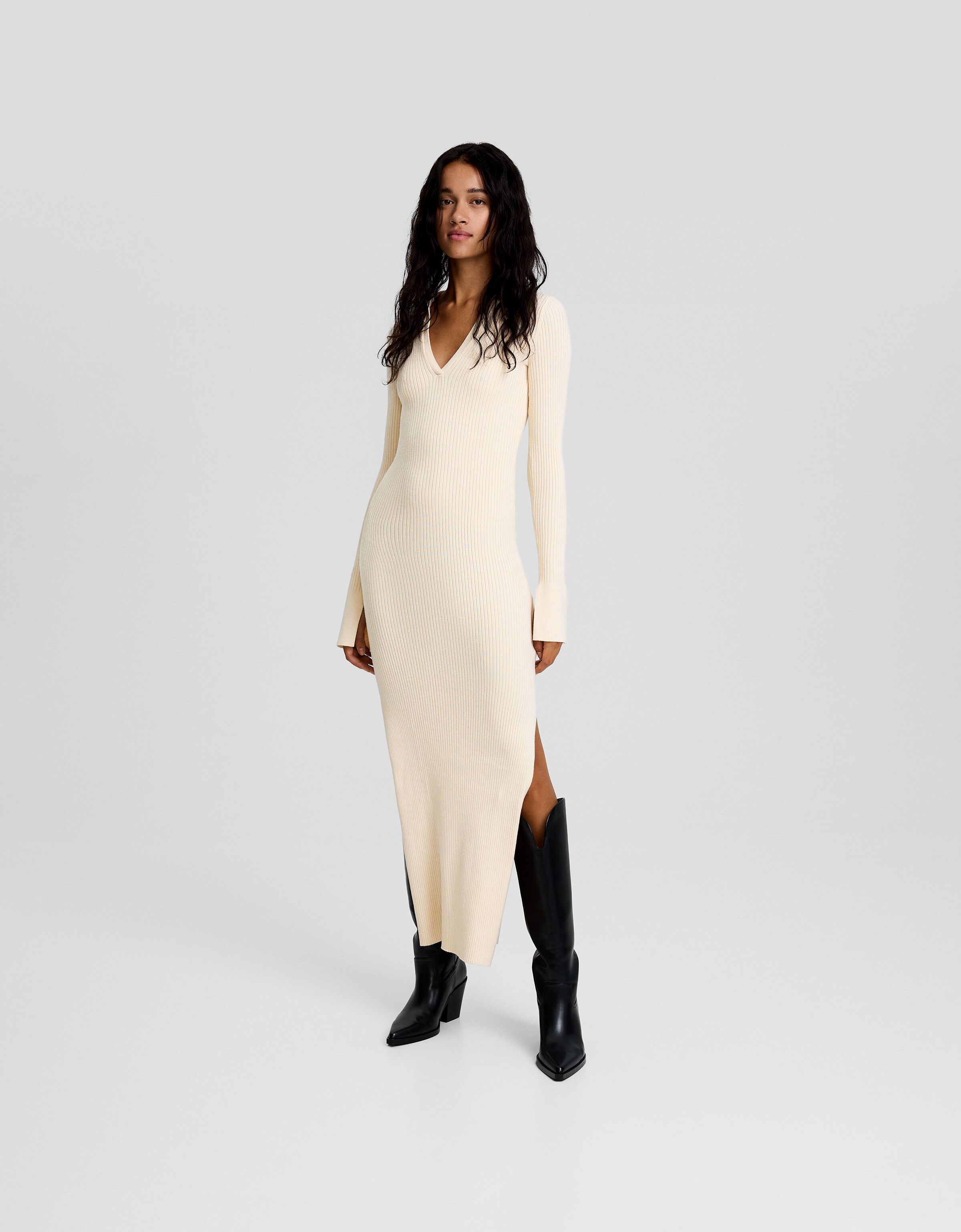 Bershka hot sale midi dress