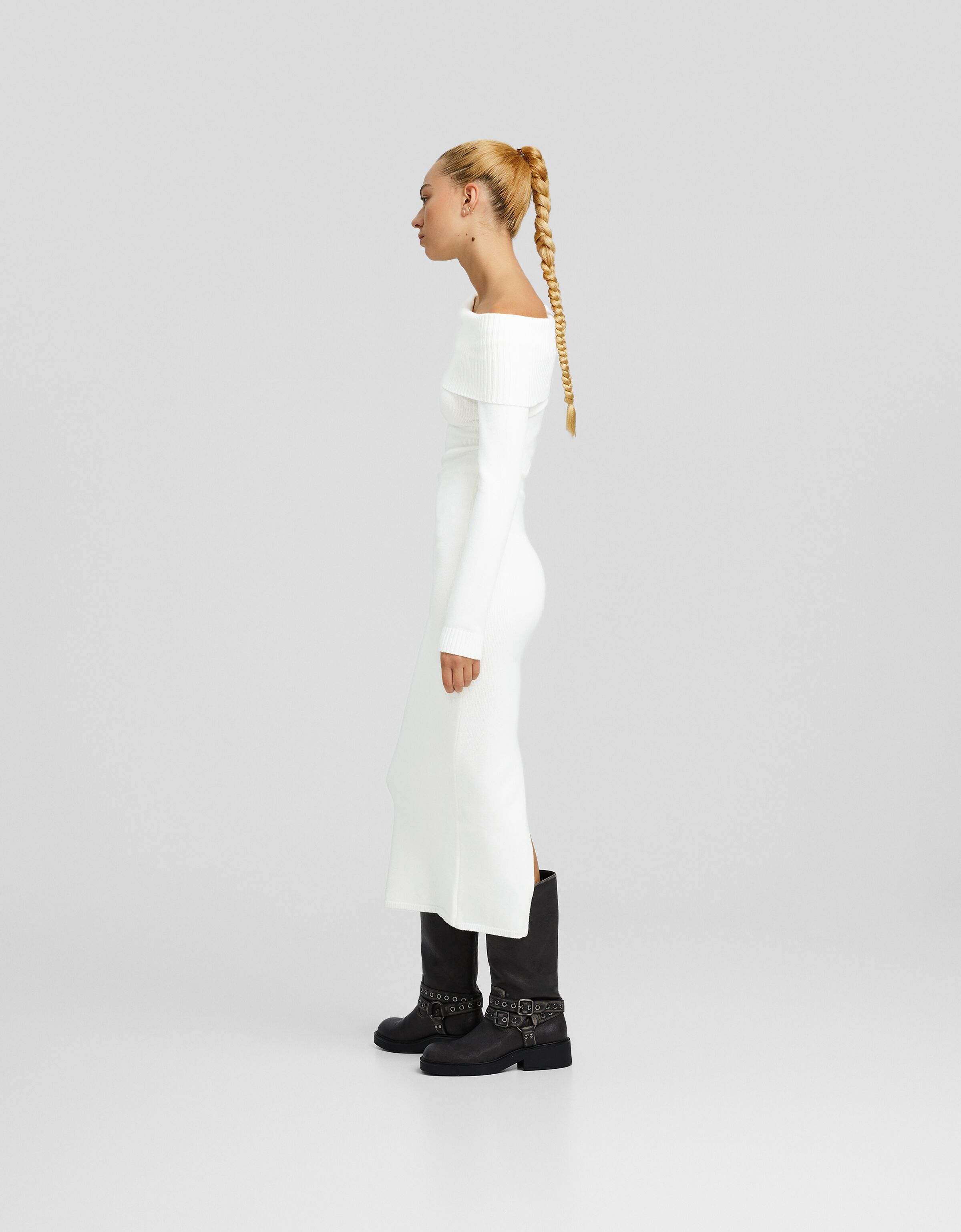 Bershka discount midi dress