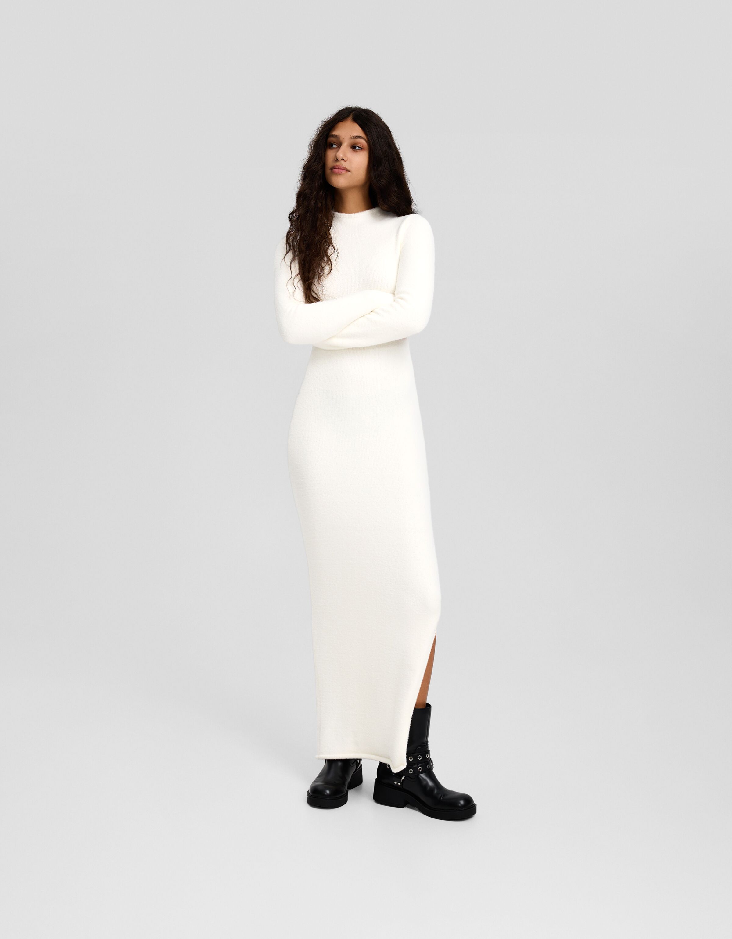 Bershka hot sale midi dress