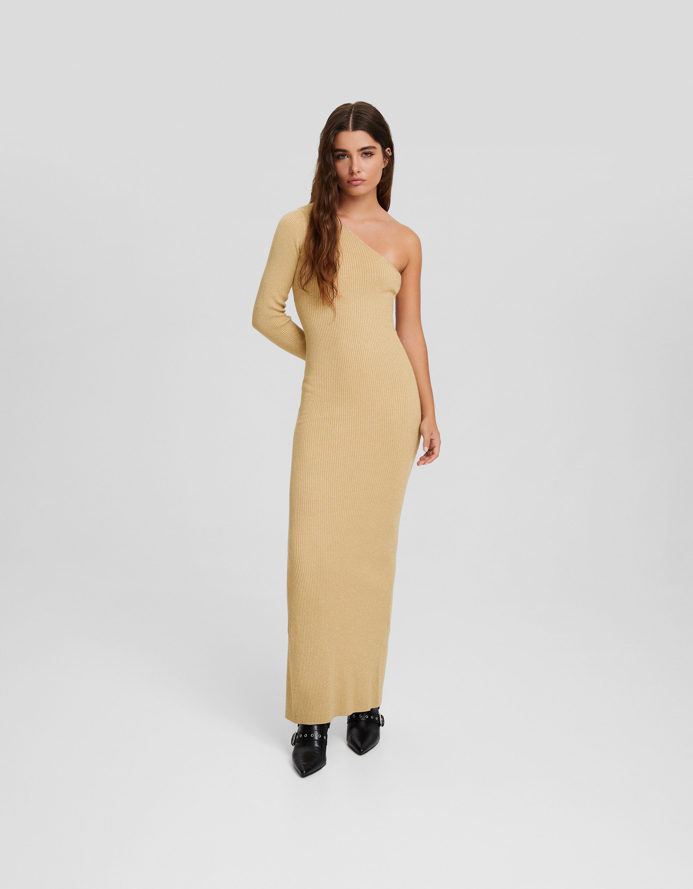 Vestido midi sales bershka