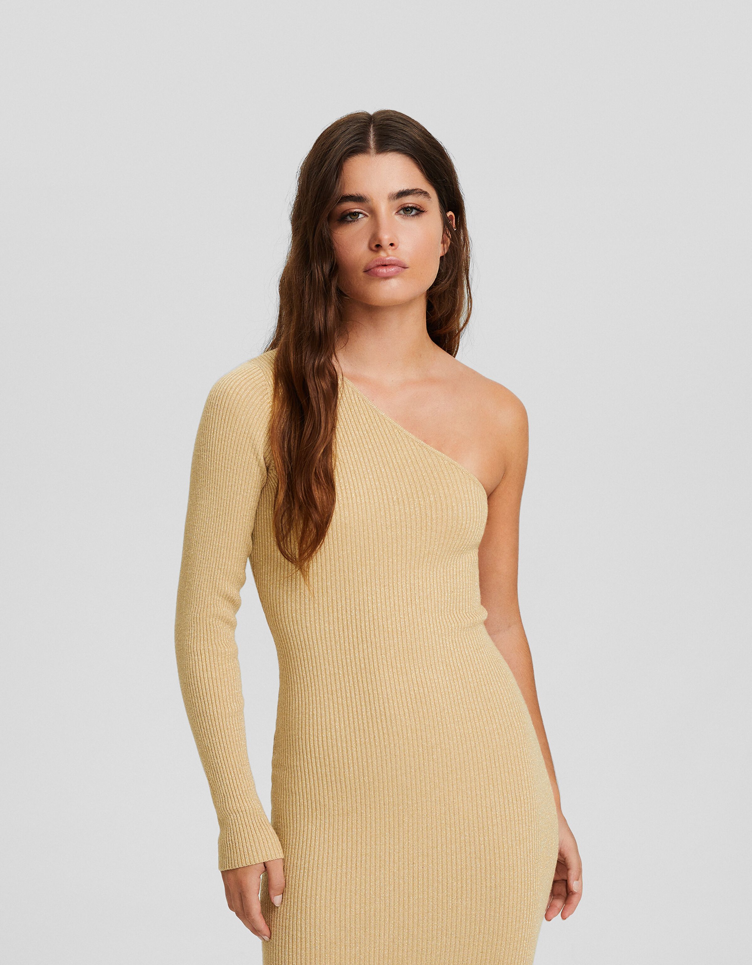 Vestido cheap asimetrico bershka