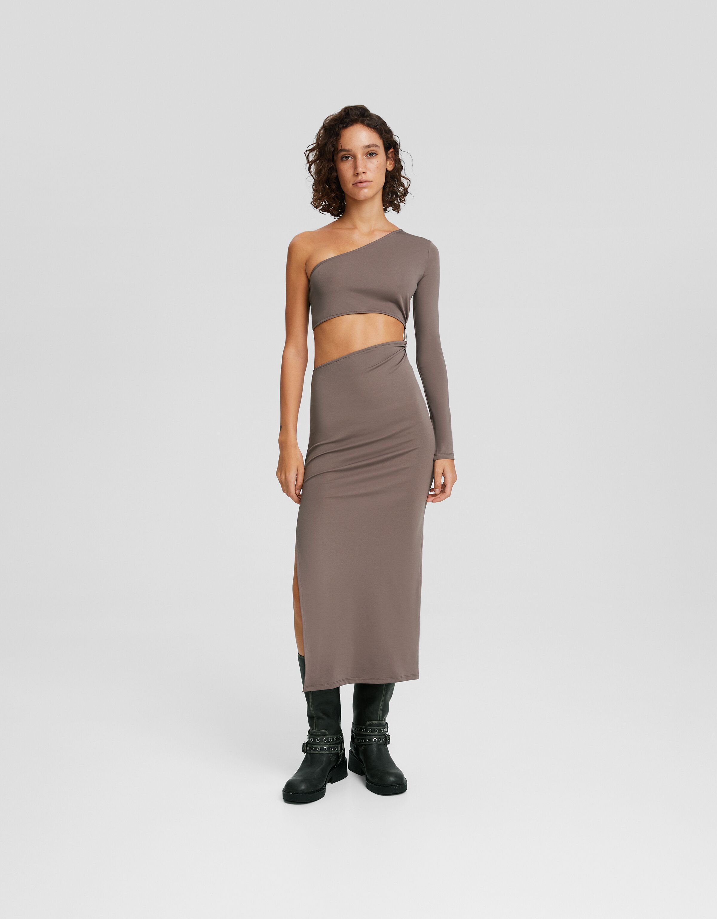 Robe midi manche longue deals