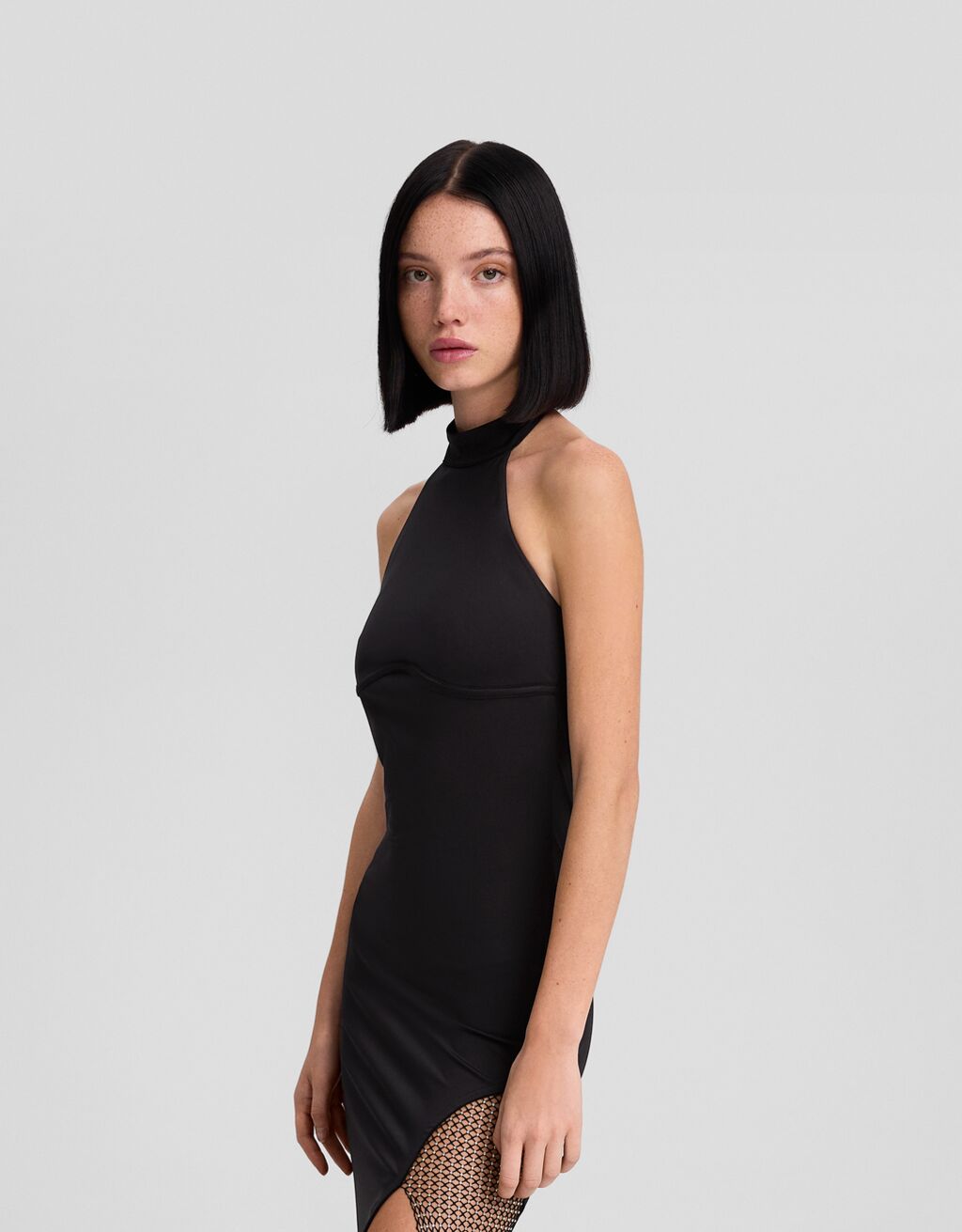 Robe a sales encolure americaine