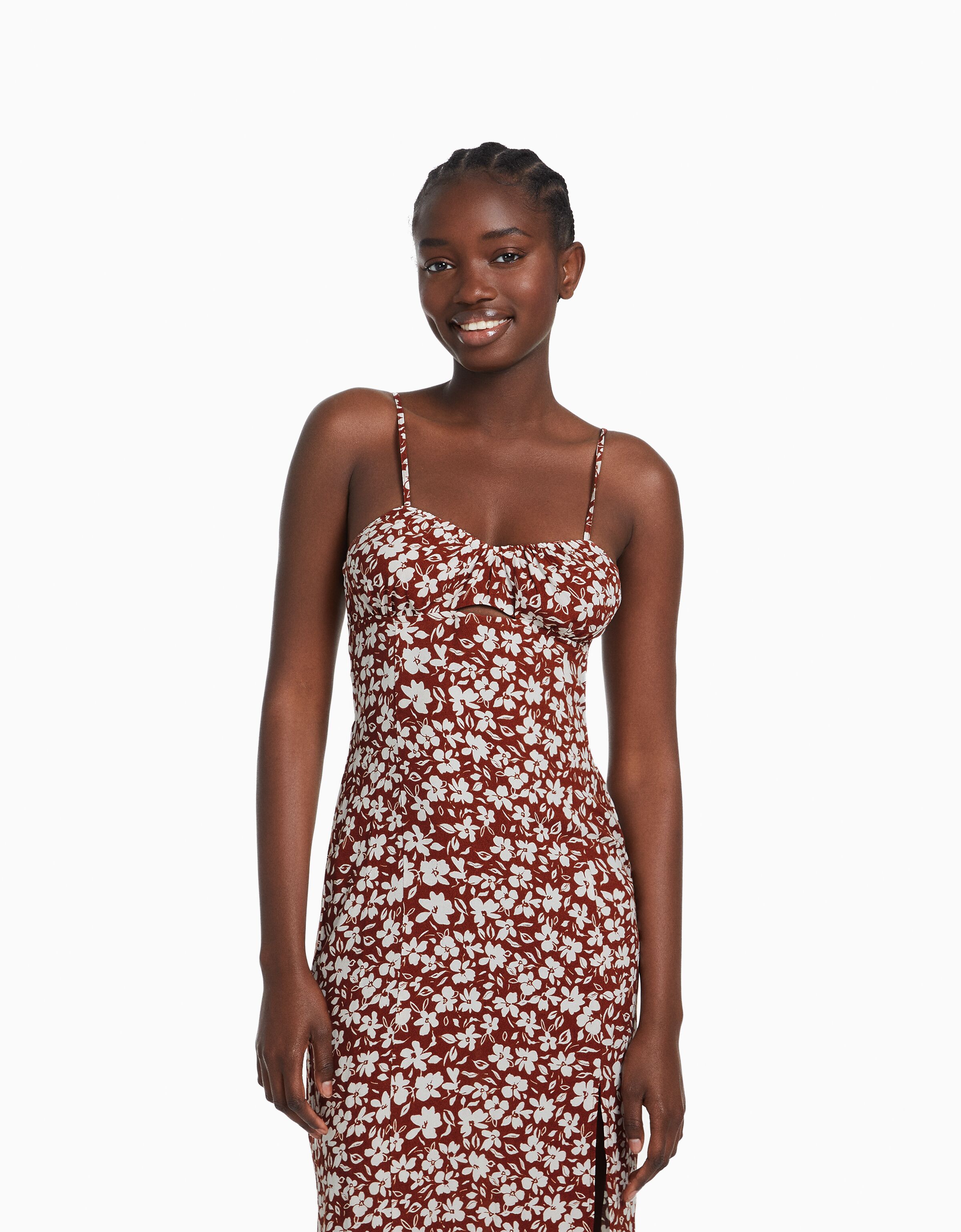 Bershka sales floral dress