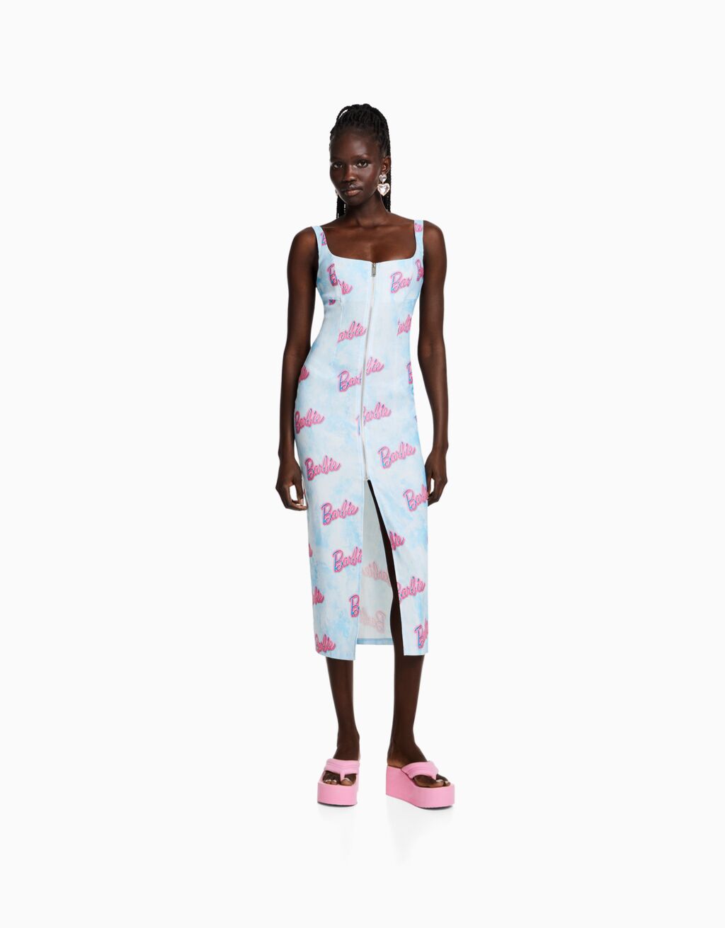 Bershka midi dress sales