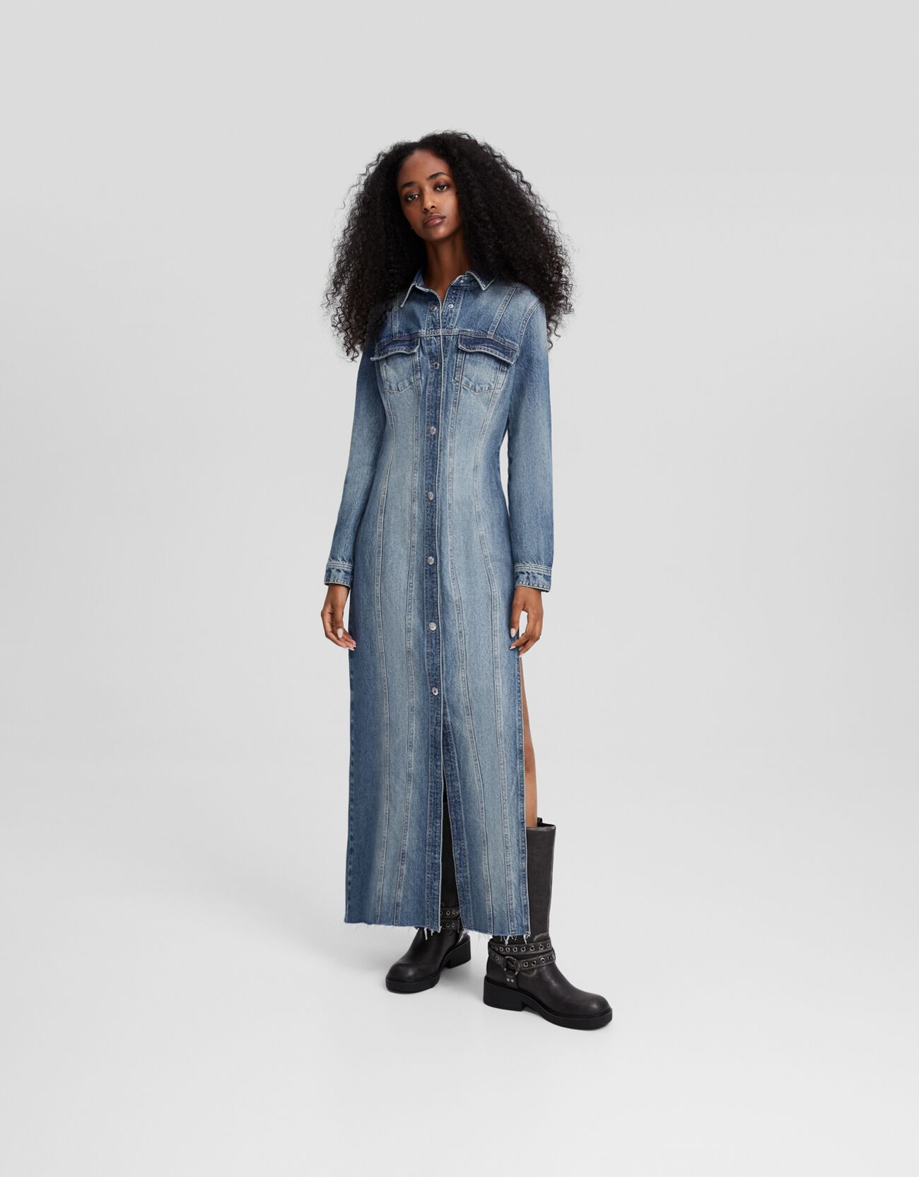 Robe jean on sale bershka