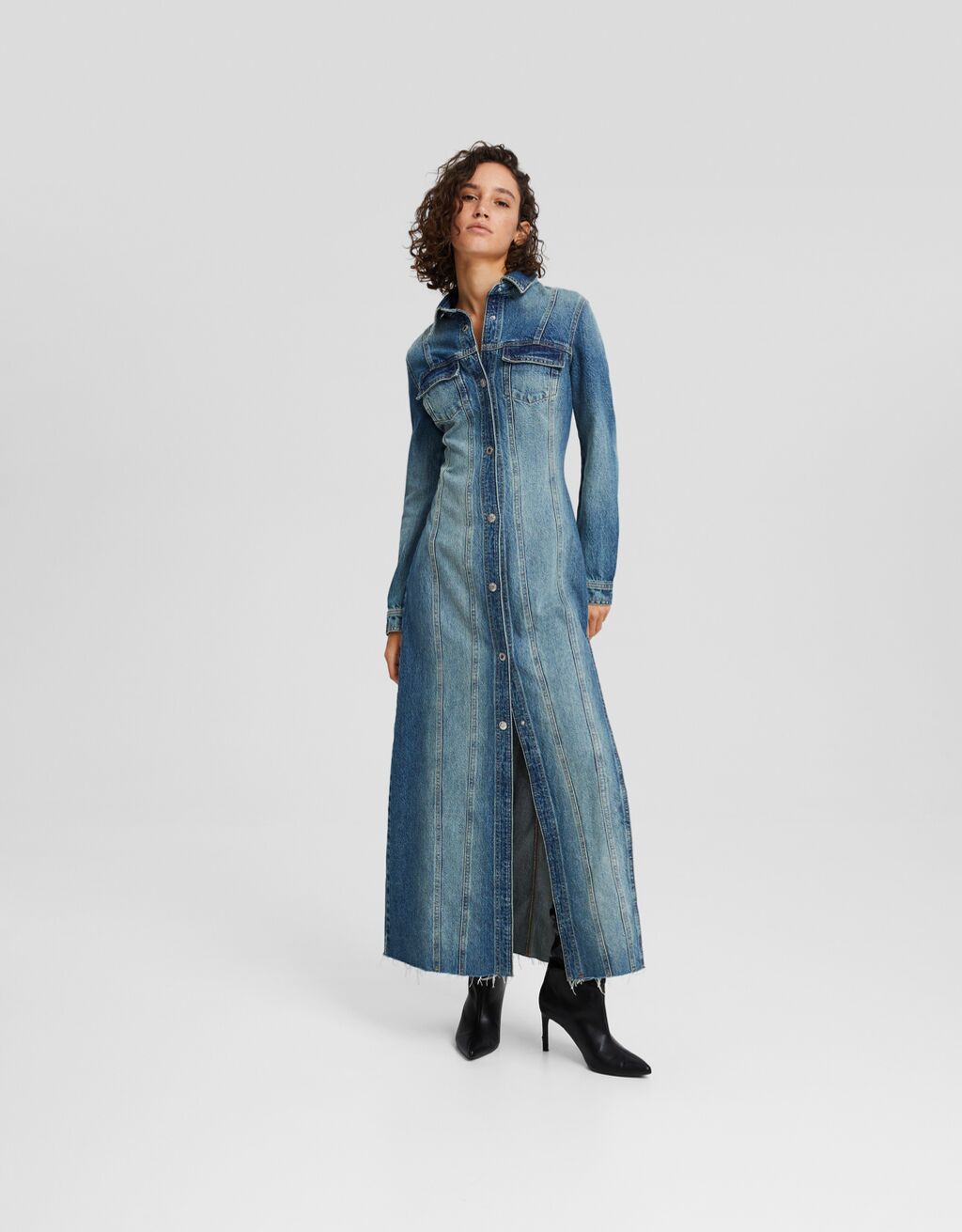 Robe denim bershka hot sale