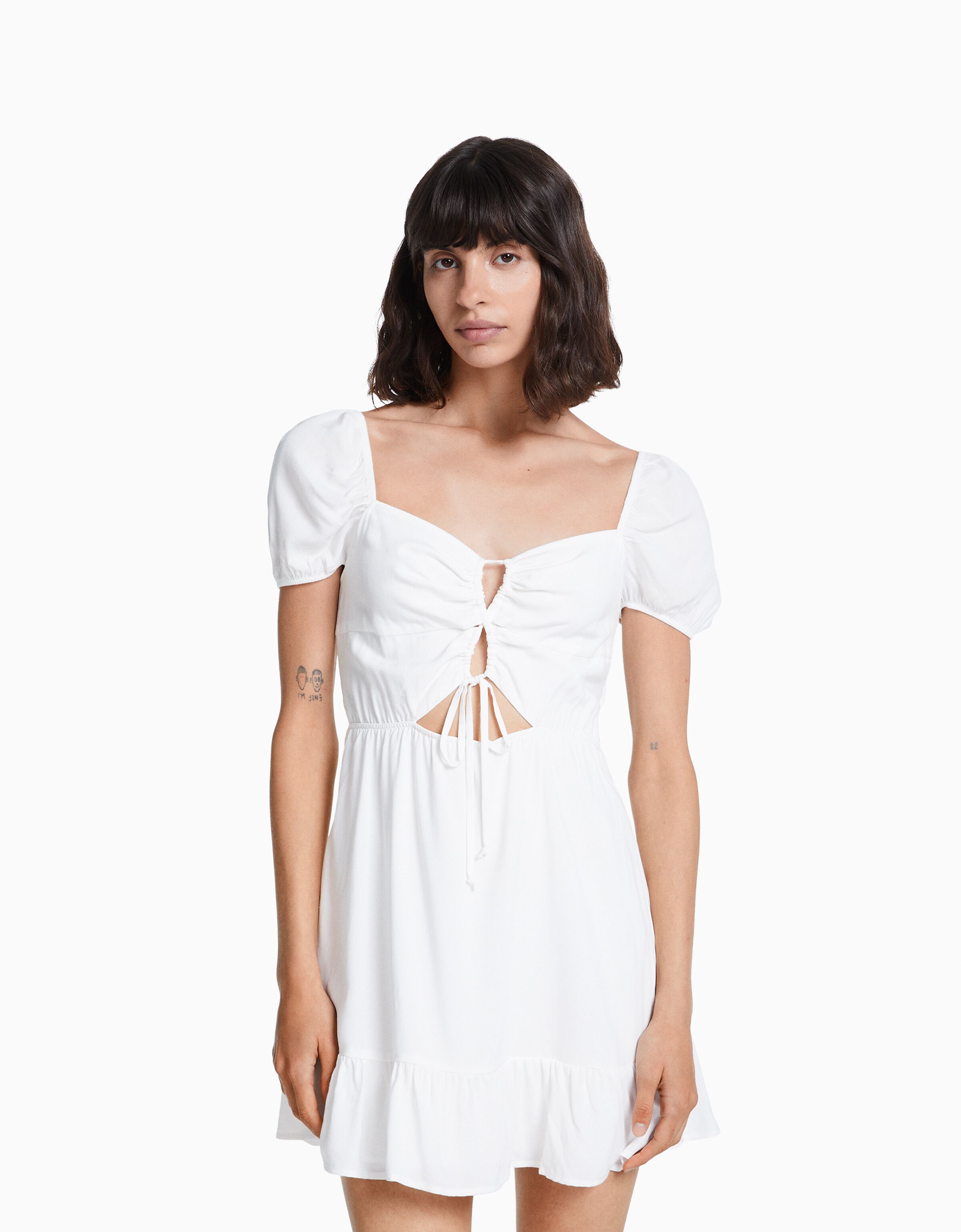 Mini dress bershka clearance