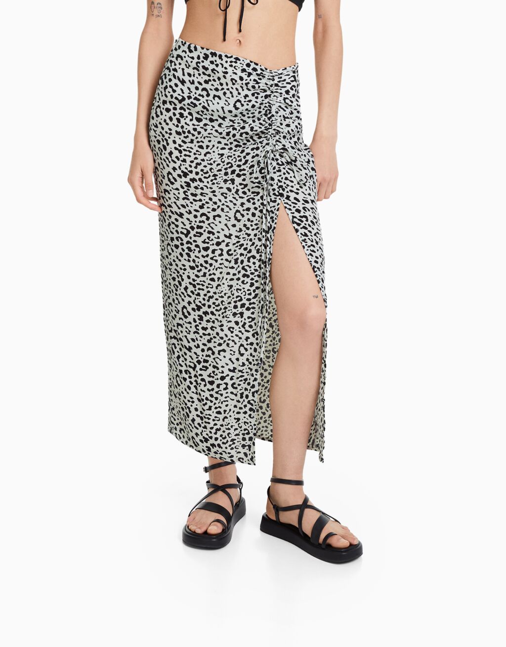 Leopard print 2025 midi skirt canada