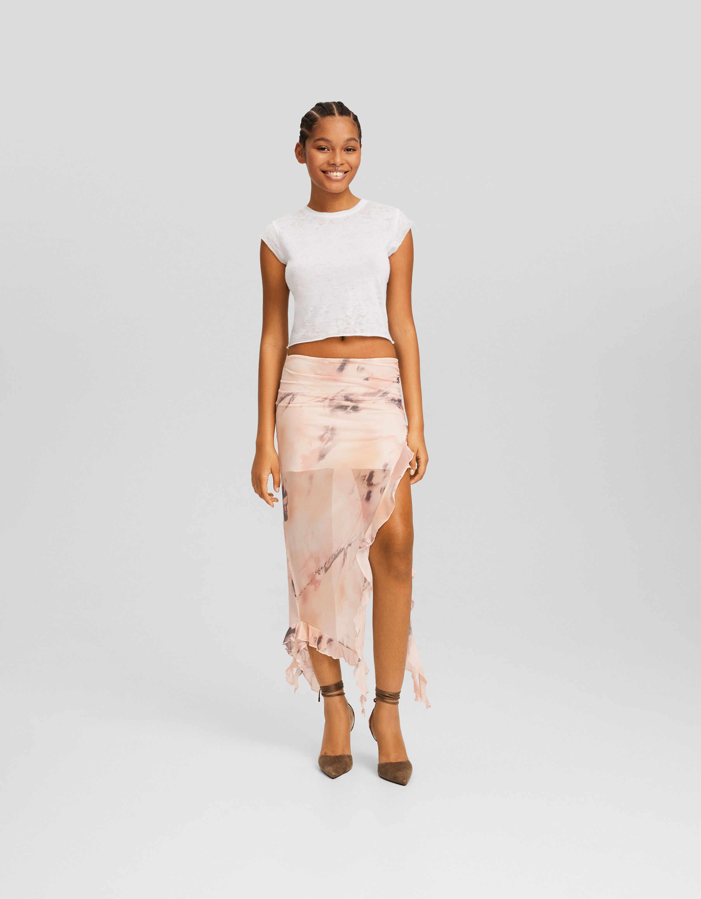 Pink 2025 skirt bershka