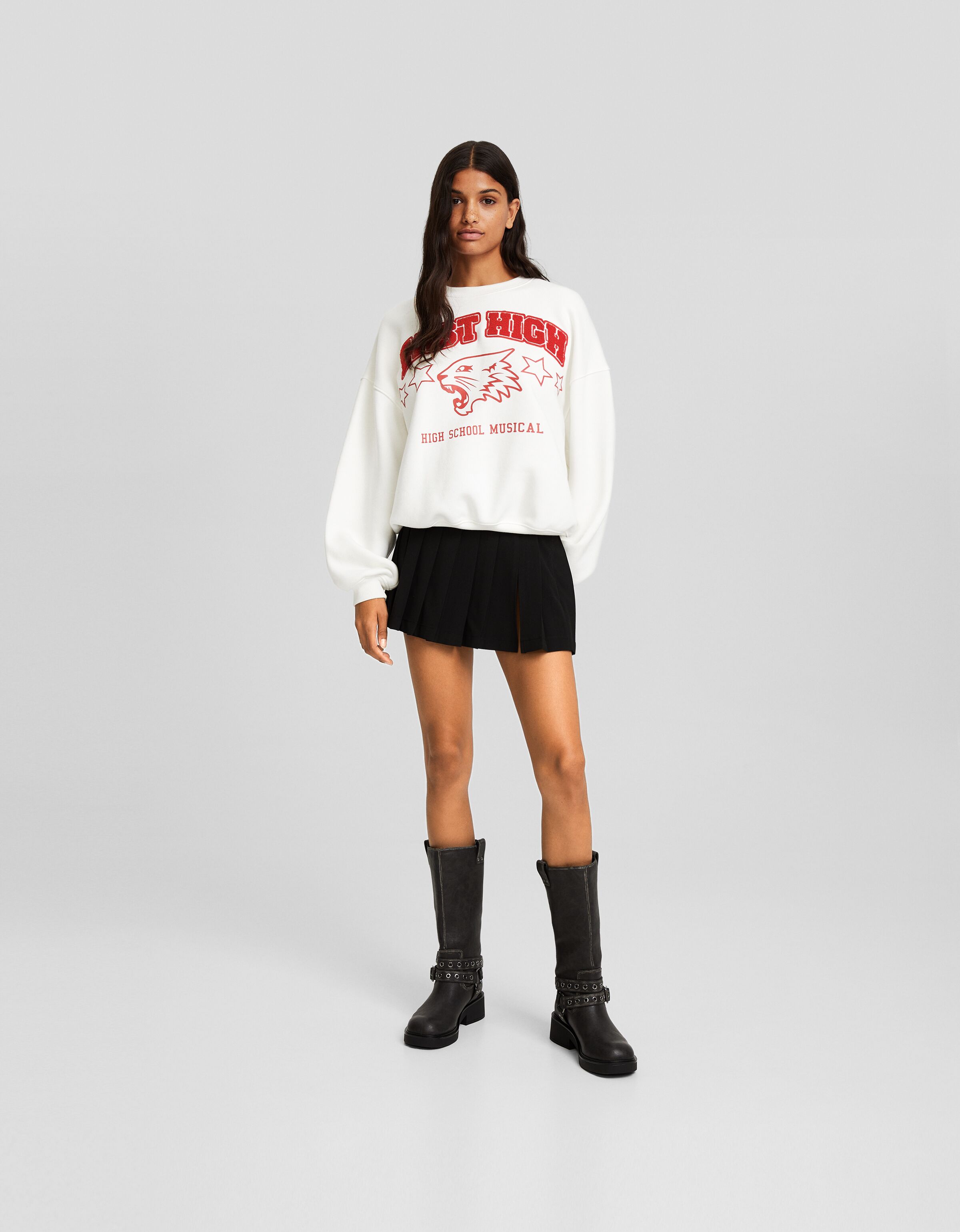 Mini jupe plissée bershka store