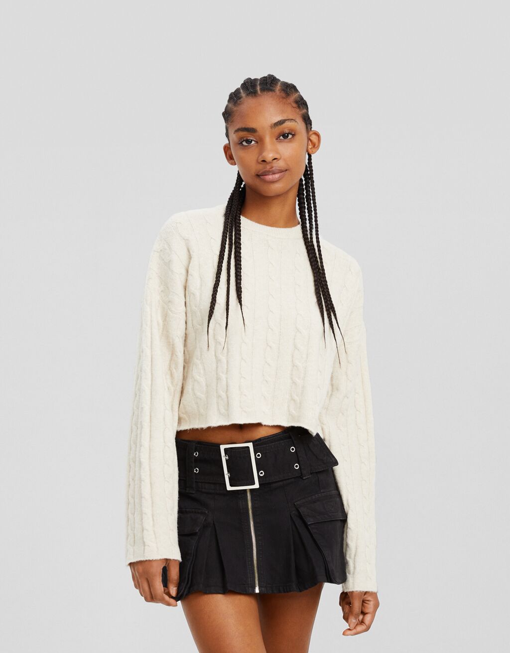 Sweater skirt deals belt