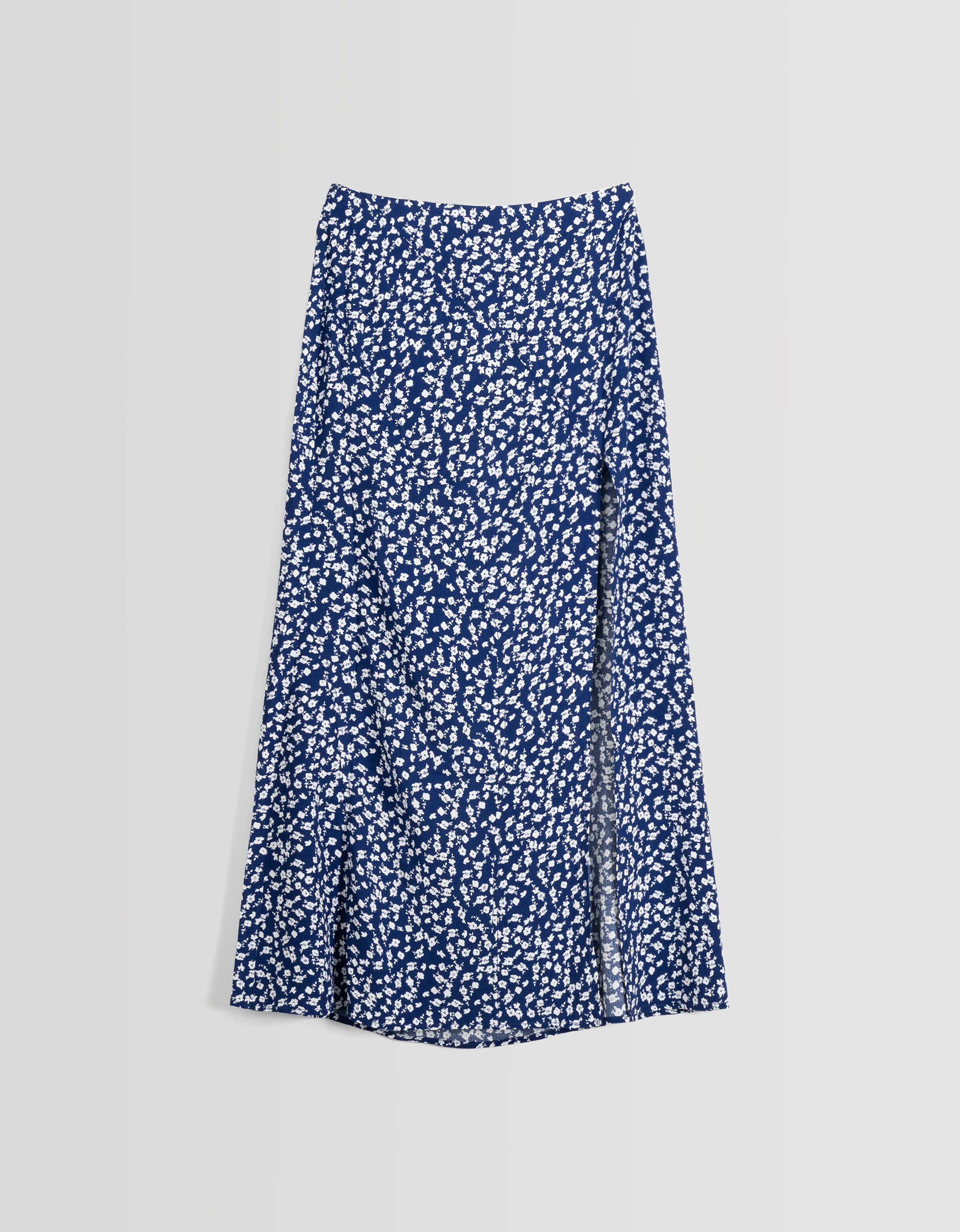 Floral print midi skirt with slit Skirts and Shorts BSK Teen