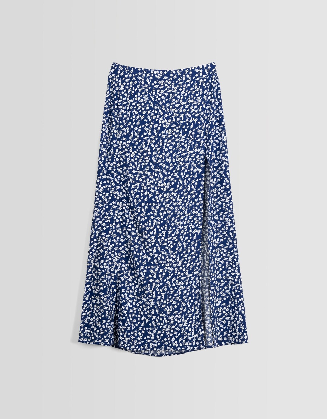 Midirock mit Blumenprint und Schlitz