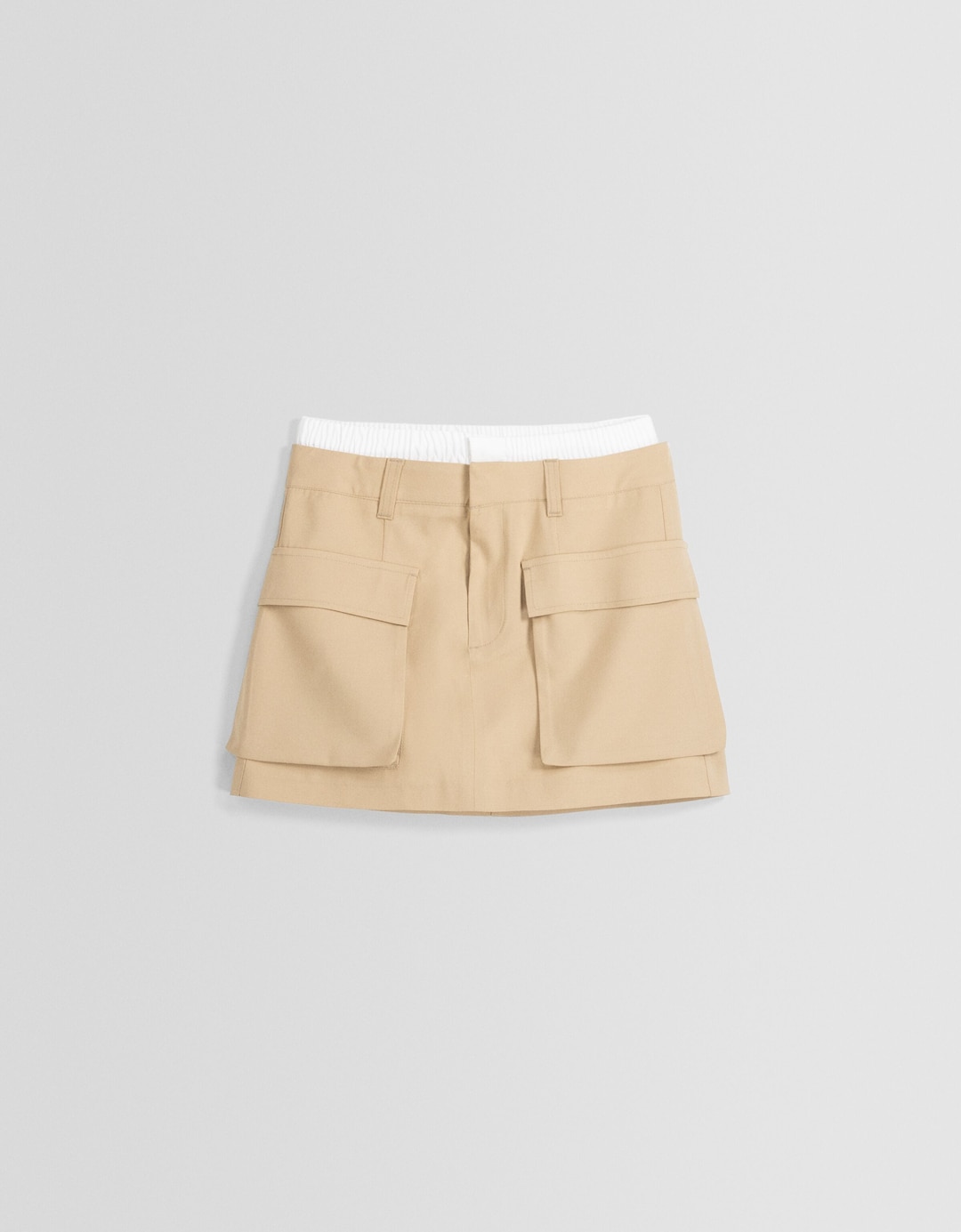 Falda mini cargo cintura underwear