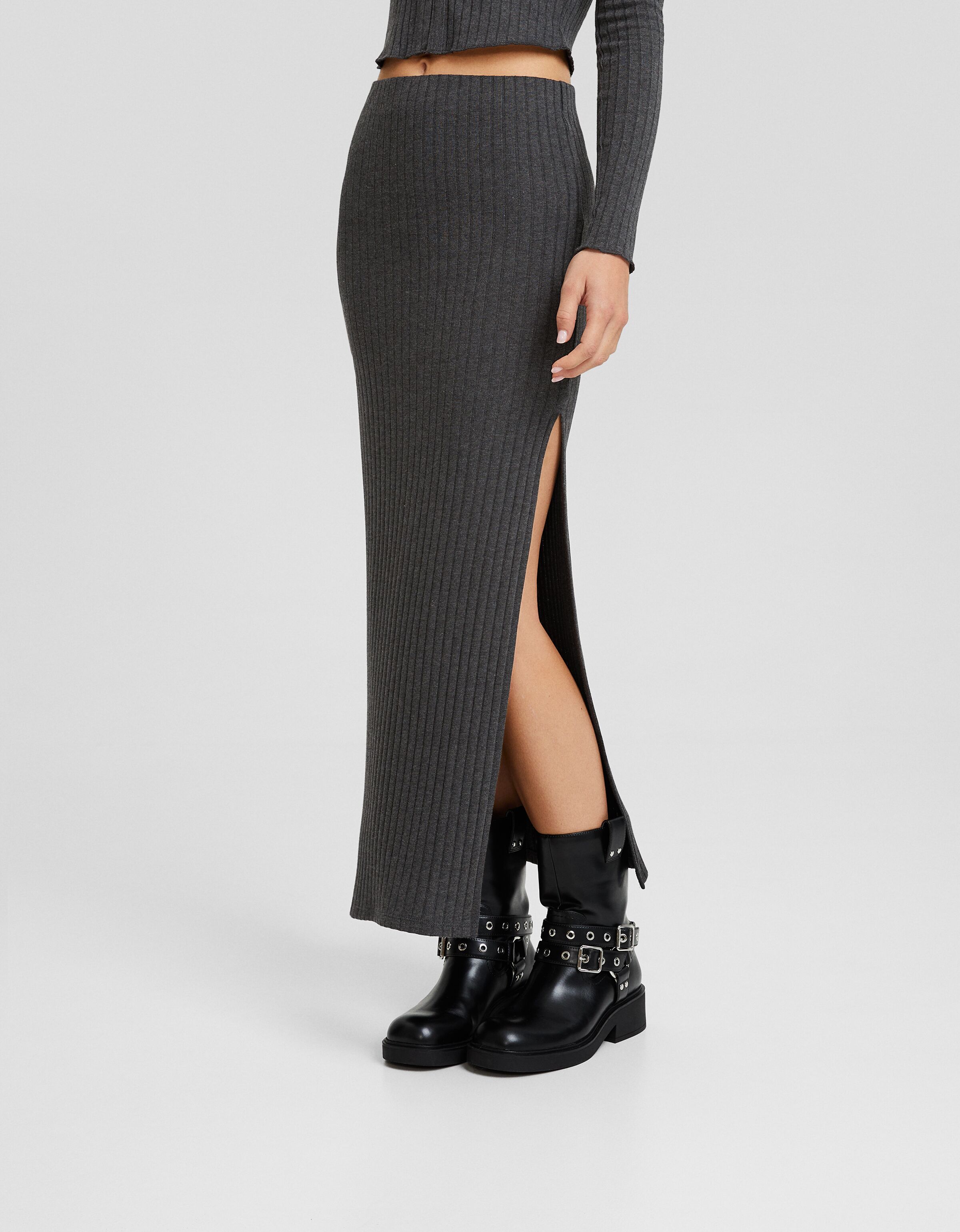 Jupe midi online bershka