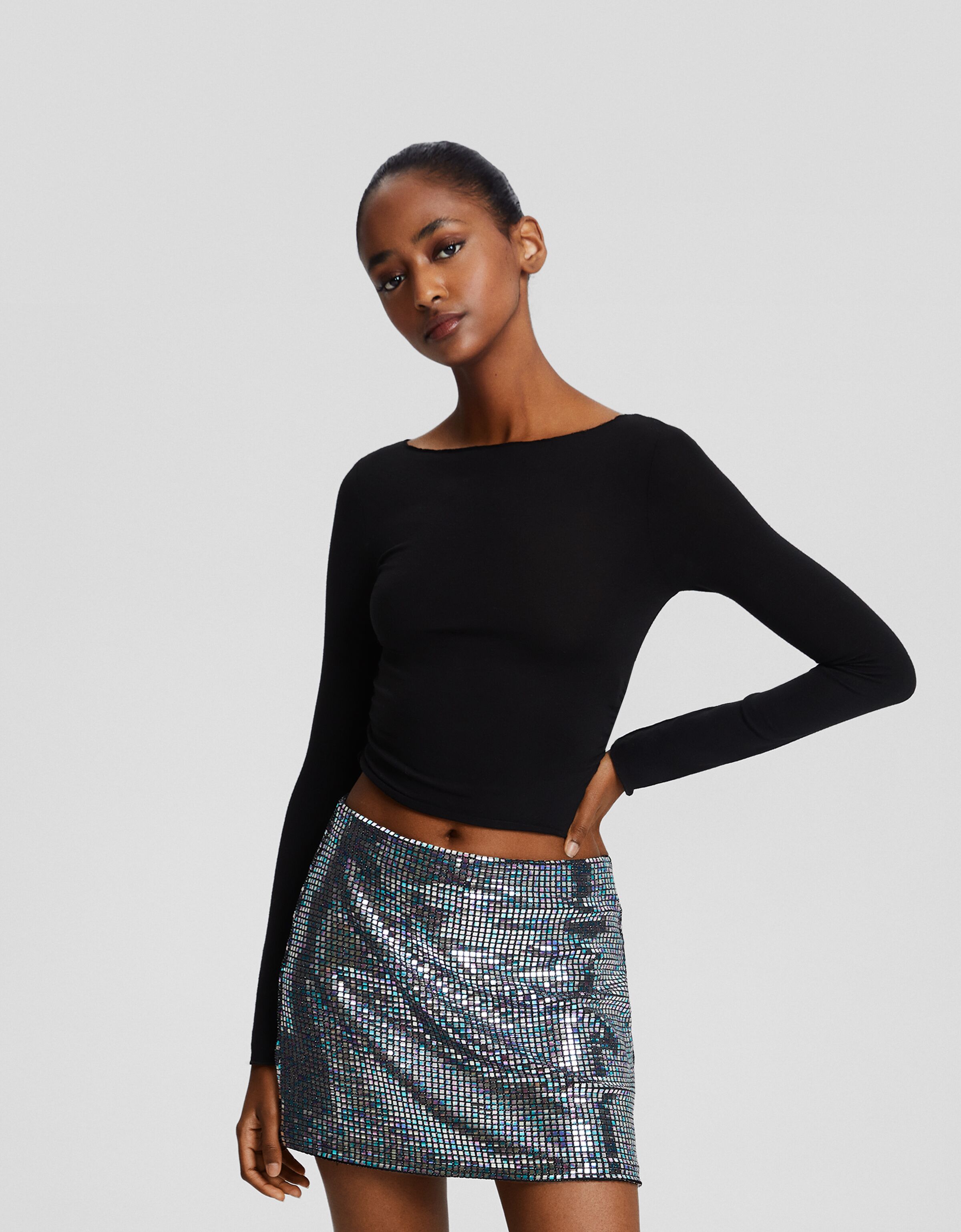 Bershka gonna outlet paillettes