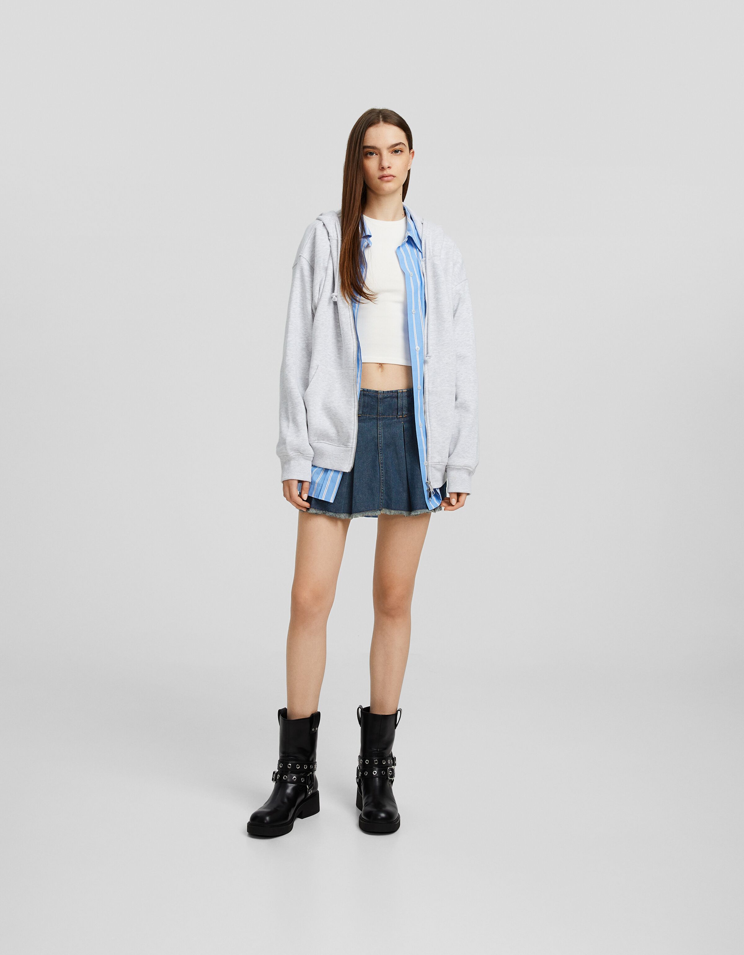 Gonna pantalone hotsell di jeans